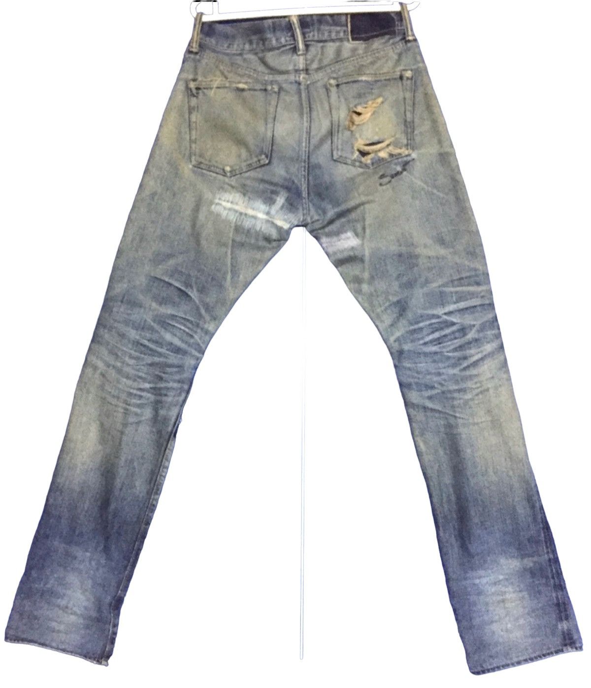 Japanese Brand Vintage Secret Jeans Distressed Ripped Denim👖Jeans Size US 34 / EU 50 - 5 Thumbnail