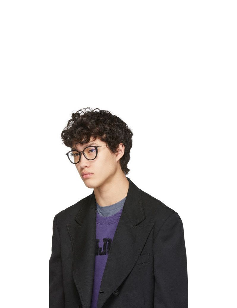 Yohji Yamamoto Yohji Yamamoto YY1041 Optical Glasses -- Black & Gunmetal Size ONE SIZE - 4 Thumbnail