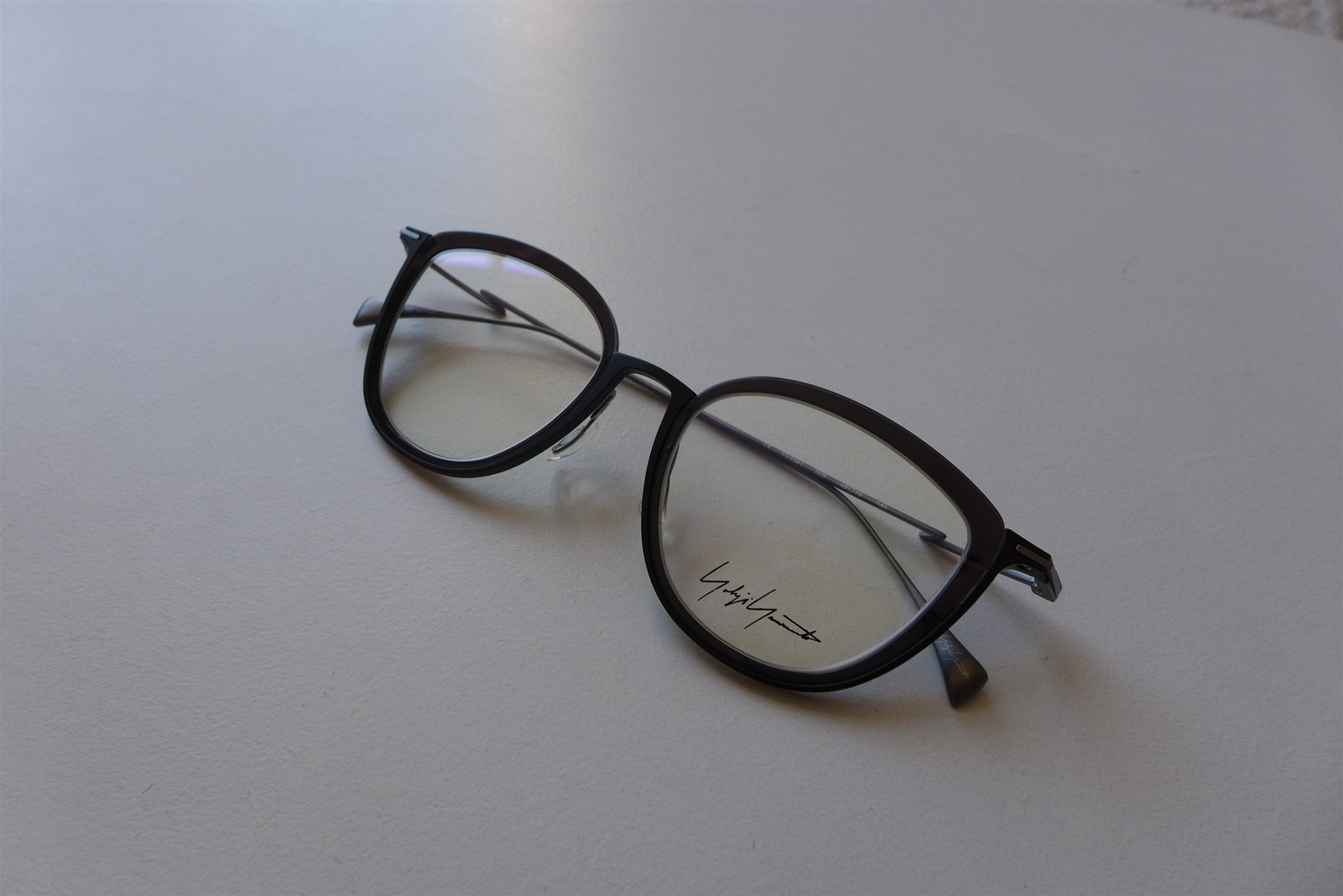 Yohji Yamamoto Yohji Yamamoto YY1041 Optical Glasses -- Black & Gunmetal Size ONE SIZE - 9 Thumbnail