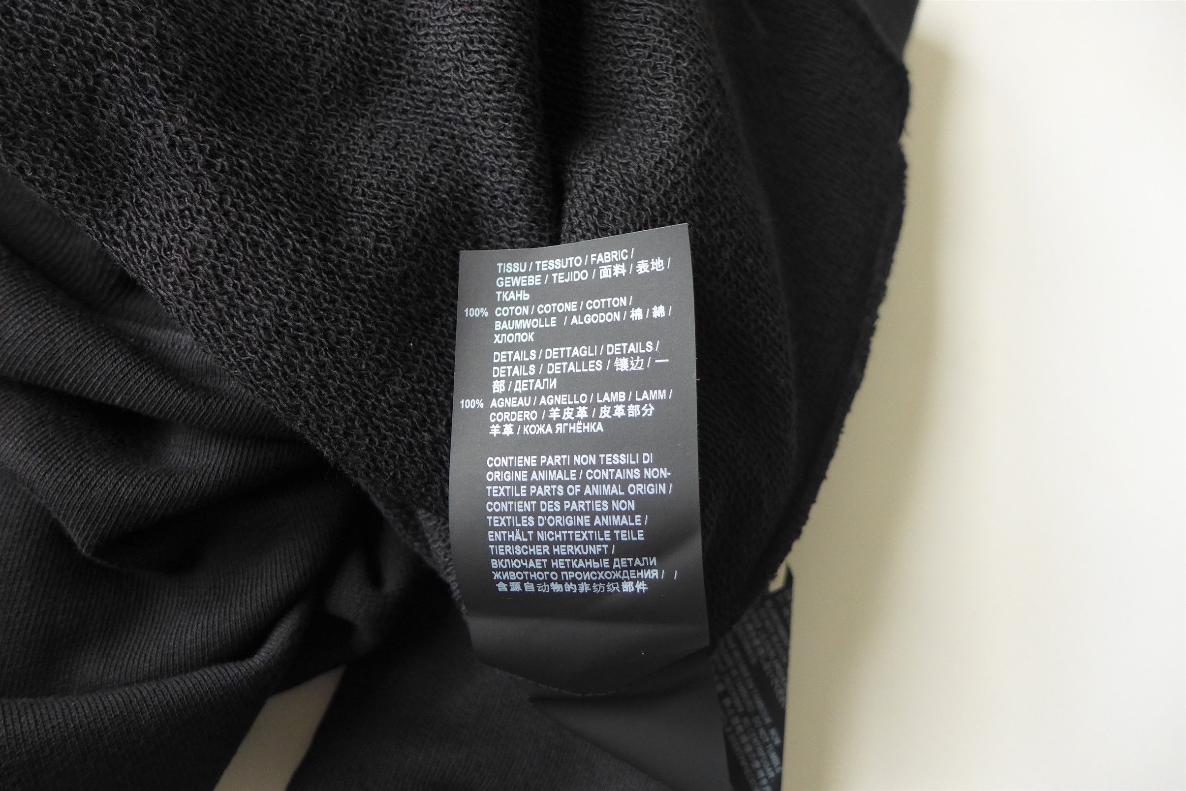 Saint Laurent Paris Saint Laurent FW19 Leather Panelled Black Sweatshirt Size US M / EU 48-50 / 2 - 10 Thumbnail