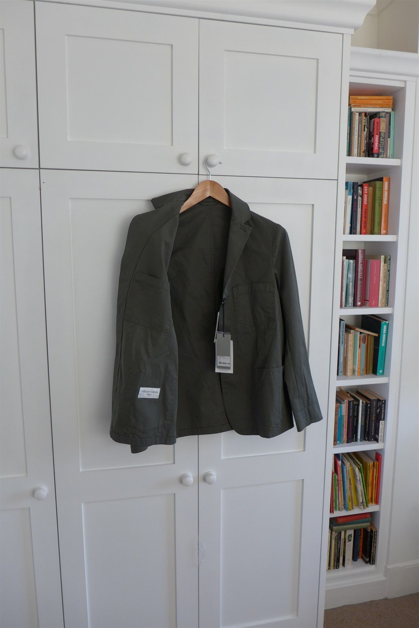 Officine Generale Officine Generale Unstructured Jacket - Olive Cotton Size US S / EU 44-46 / 1 - 3 Thumbnail