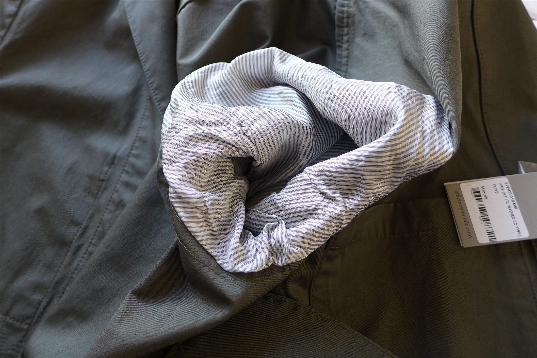 Officine Generale Officine Generale Unstructured Jacket - Olive Cotton Size US S / EU 44-46 / 1 - 8 Thumbnail