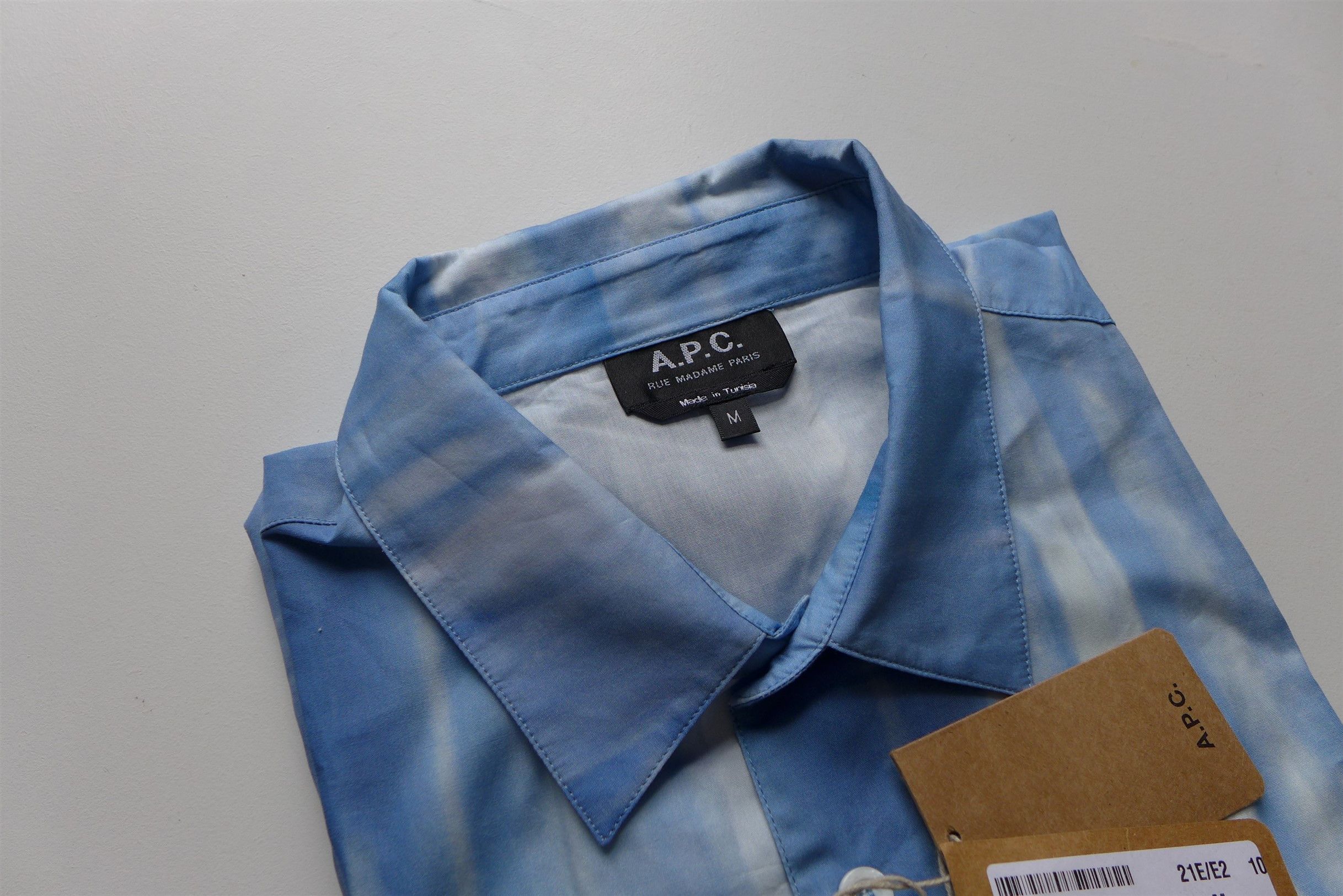 A.P.C. A.P.C. Joseph Shirt - Blue Tie-Dye Size US M / EU 48-50 / 2 - 7 Thumbnail