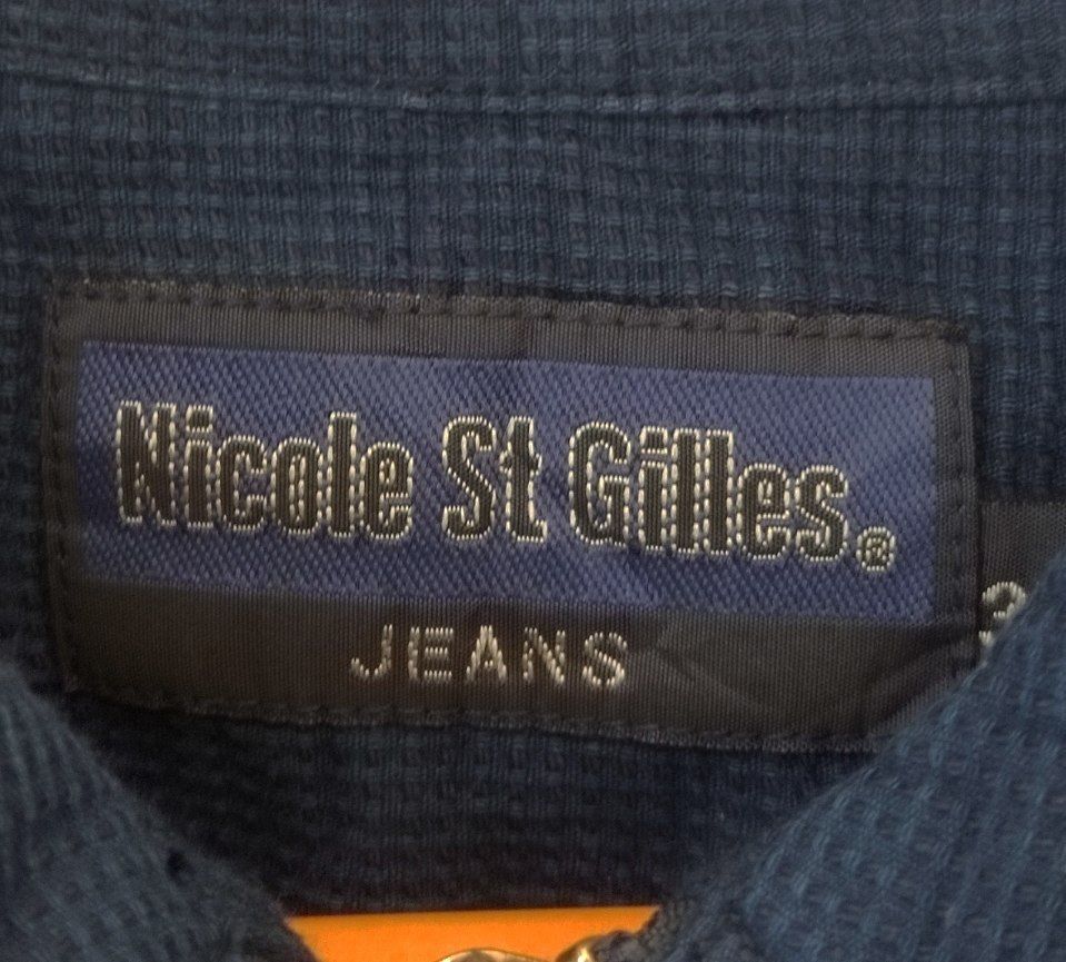 Japanese Brand BNWT NICOLE ST GILLES JEANS INDIGO JACKET Size US L / EU 52-54 / 3 - 6 Thumbnail