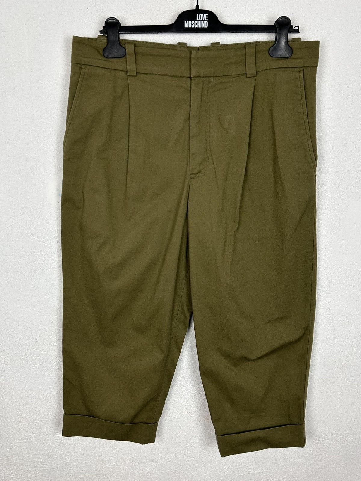 Acne Studios Acne Studios FN-MN-TROU000046 Cropped Pants Breeches Green Size US 36 / EU 52 - 1 Thumbnail
