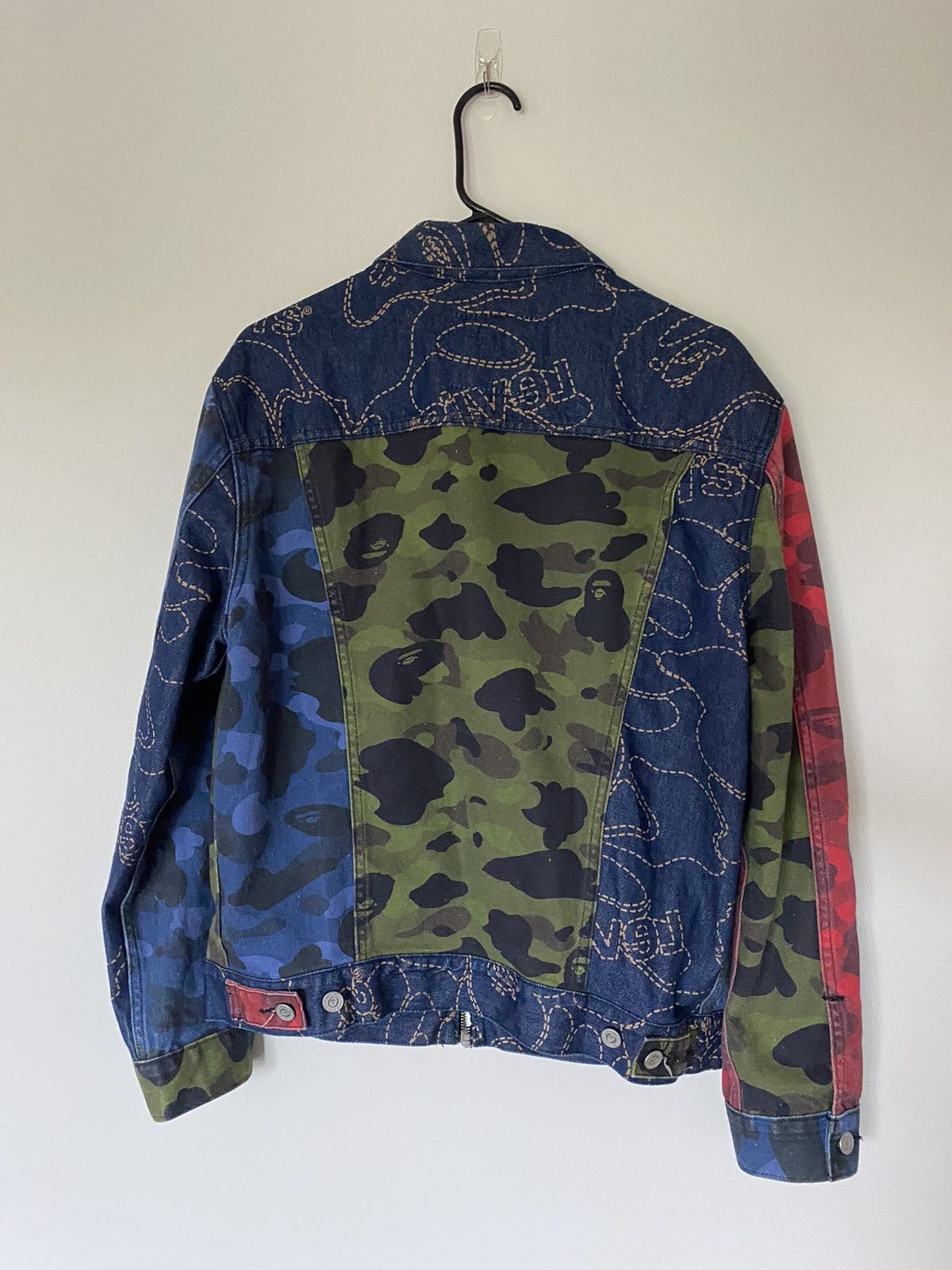 Bape × Levi's BAPE x LEVI'S MULTI COLOR TRUCKER JACKET Size US M / EU 48-50 / 2 - 3 Thumbnail