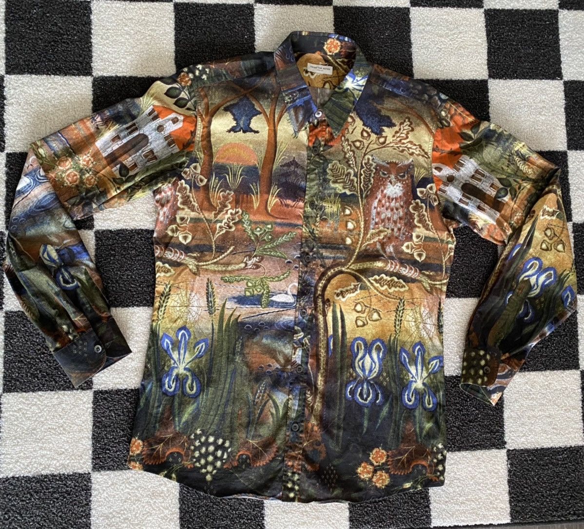 Dries Van Noten Dries Van Noten Rare Button Up Dress Shirt Size US L / EU 52-54 / 3 - 3 Thumbnail