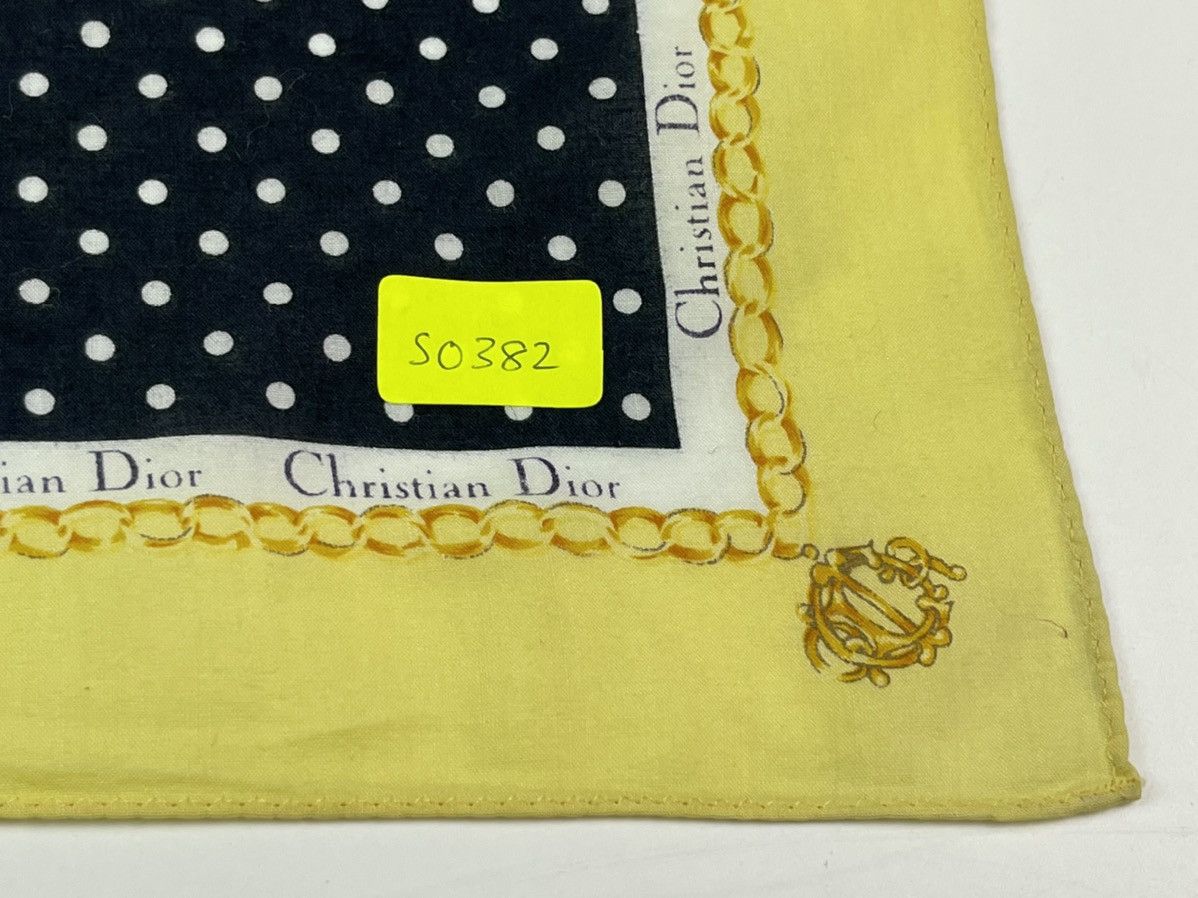 Christian Dior Monsieur × Vintage CHRISTIAN DIOR BANDANA HANDKERCHIEF NECKERCHIEF TURBAN Size ONE SIZE - 3 Thumbnail