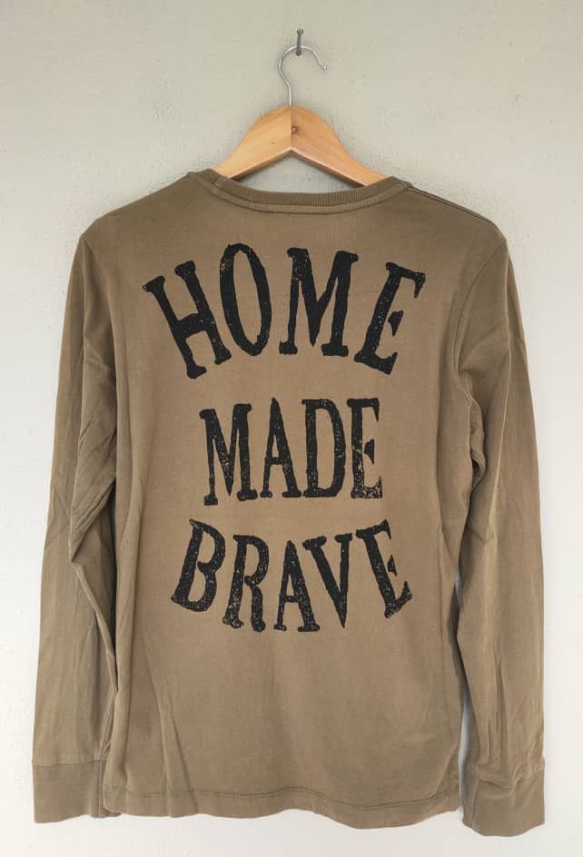 image of Diesel Long Sleeve T in Brown, Men's (Size Medium)