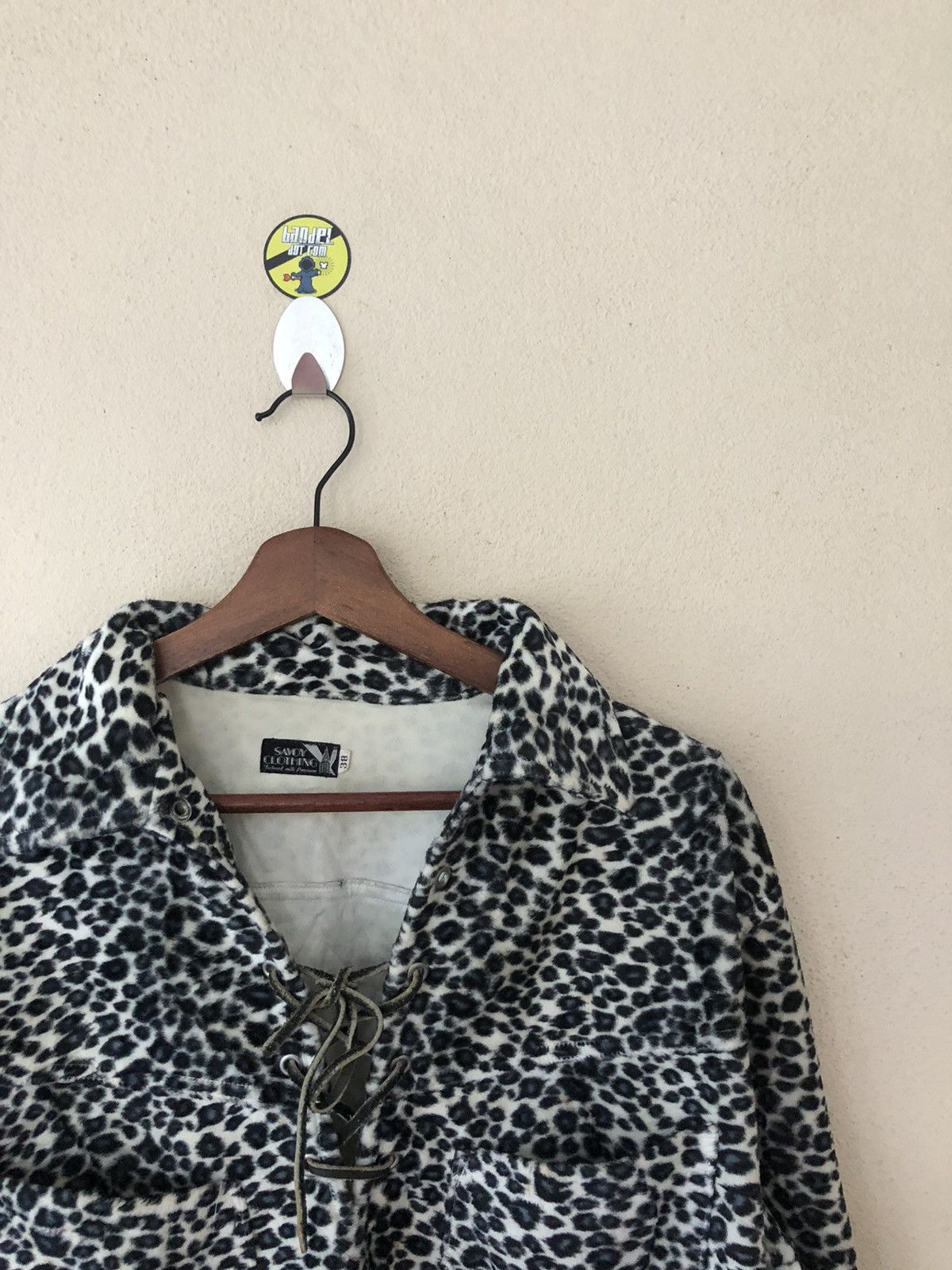 Japanese Brand × Vintage SAVOY CLOTHING LEOPARD PRINTED LIGHT FLEECE Size US M / EU 48-50 / 2 - 2 Thumbnail
