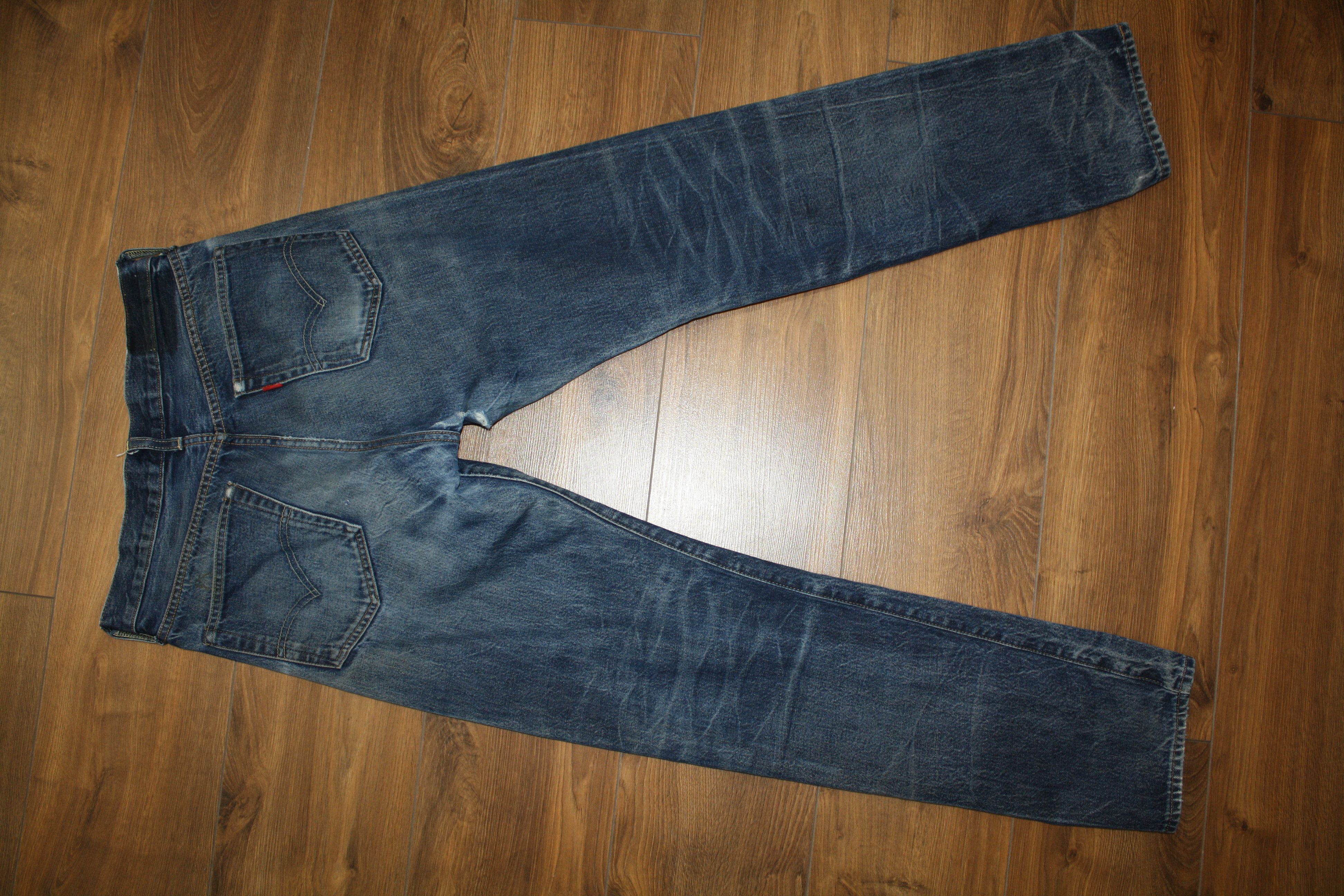 Jean Vintage Levi's Selvedge Big E - Taille 34x29 - Fermeture éclair Années 70 - Denim Délavé