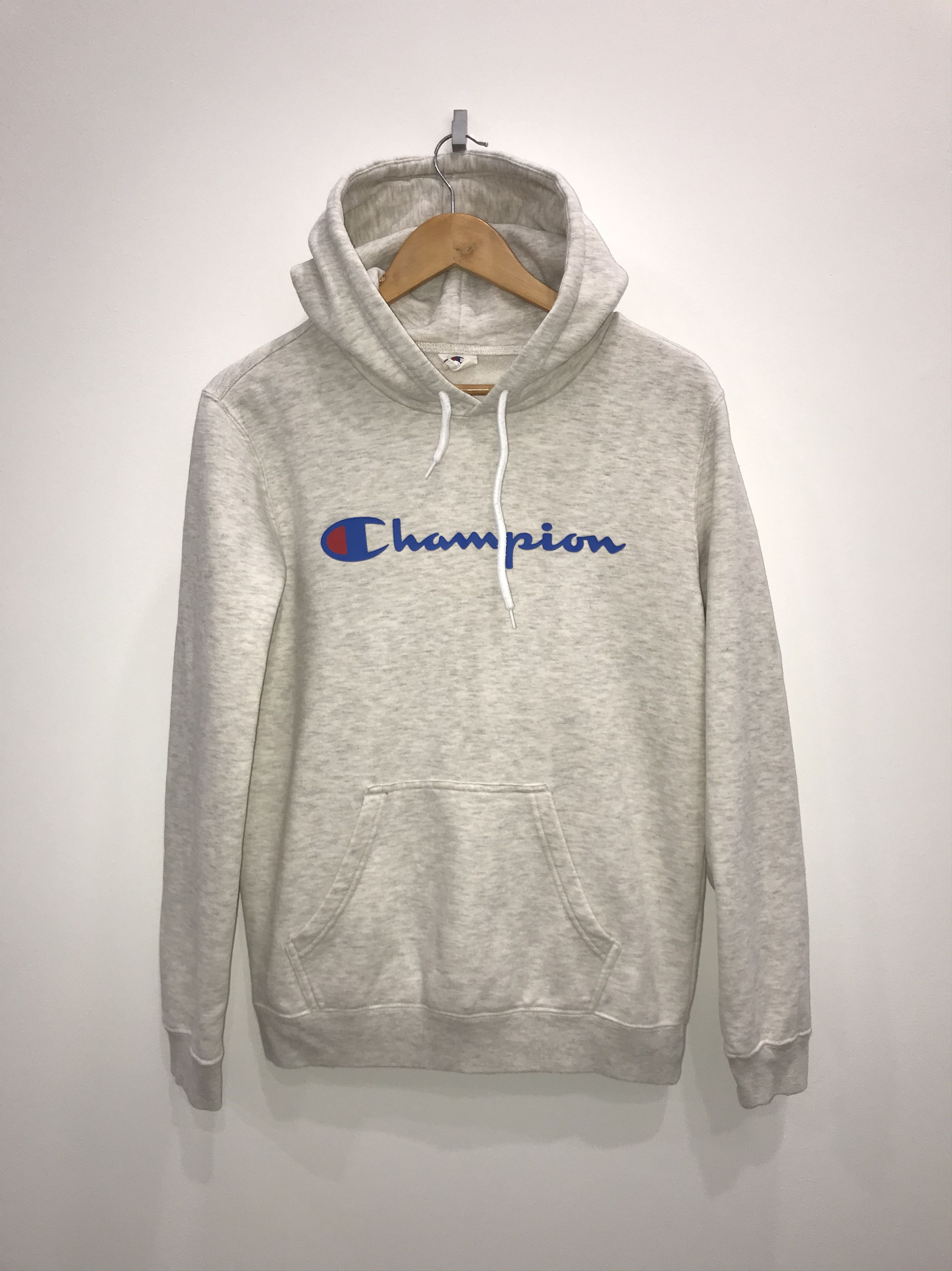 Champion Vintage Champion Basic Logo Grey Hoodie Size US S / EU 44-46 / 1 - 1 Thumbnail