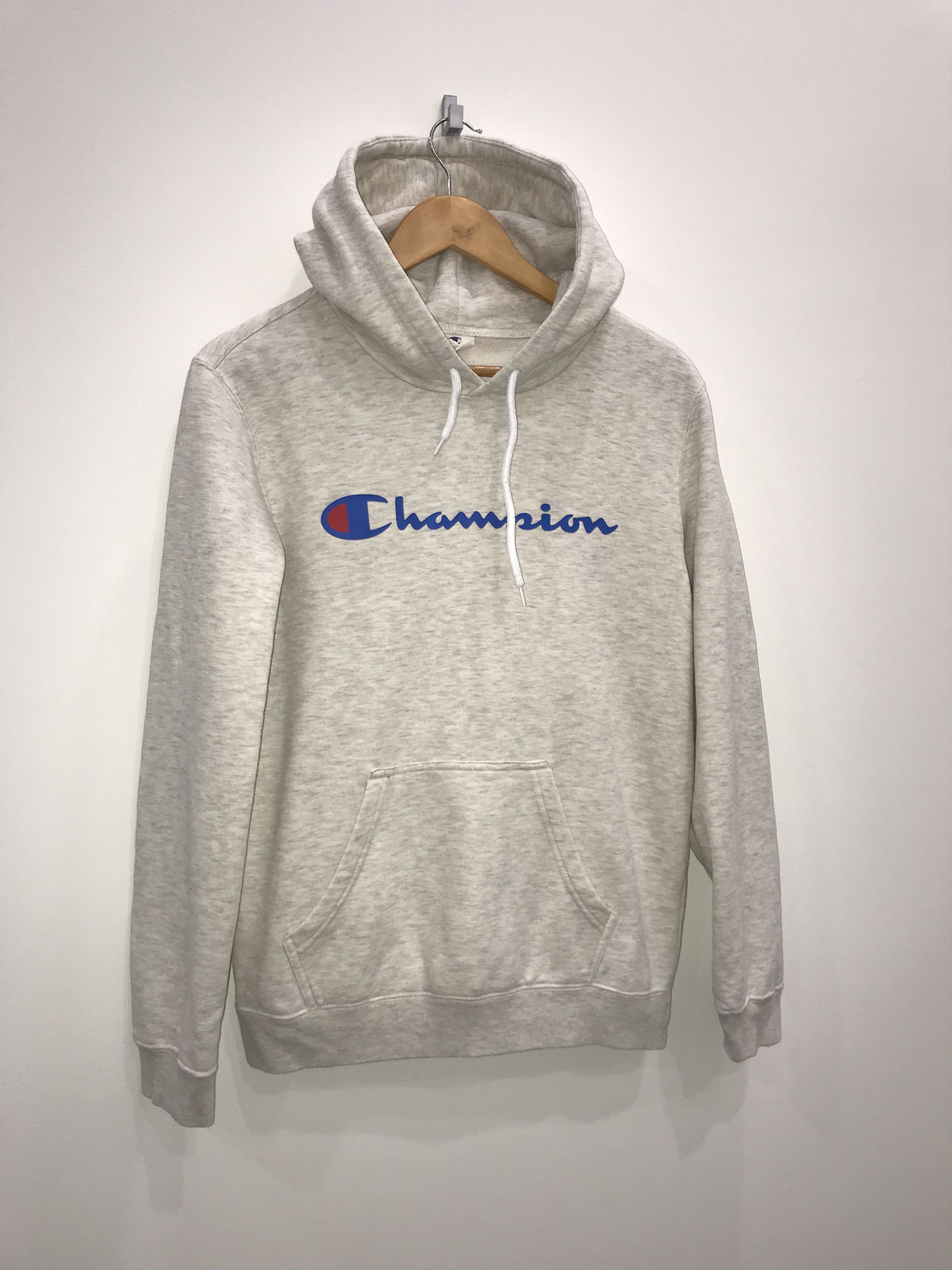 Champion Vintage Champion Basic Logo Grey Hoodie Size US S / EU 44-46 / 1 - 2 Thumbnail