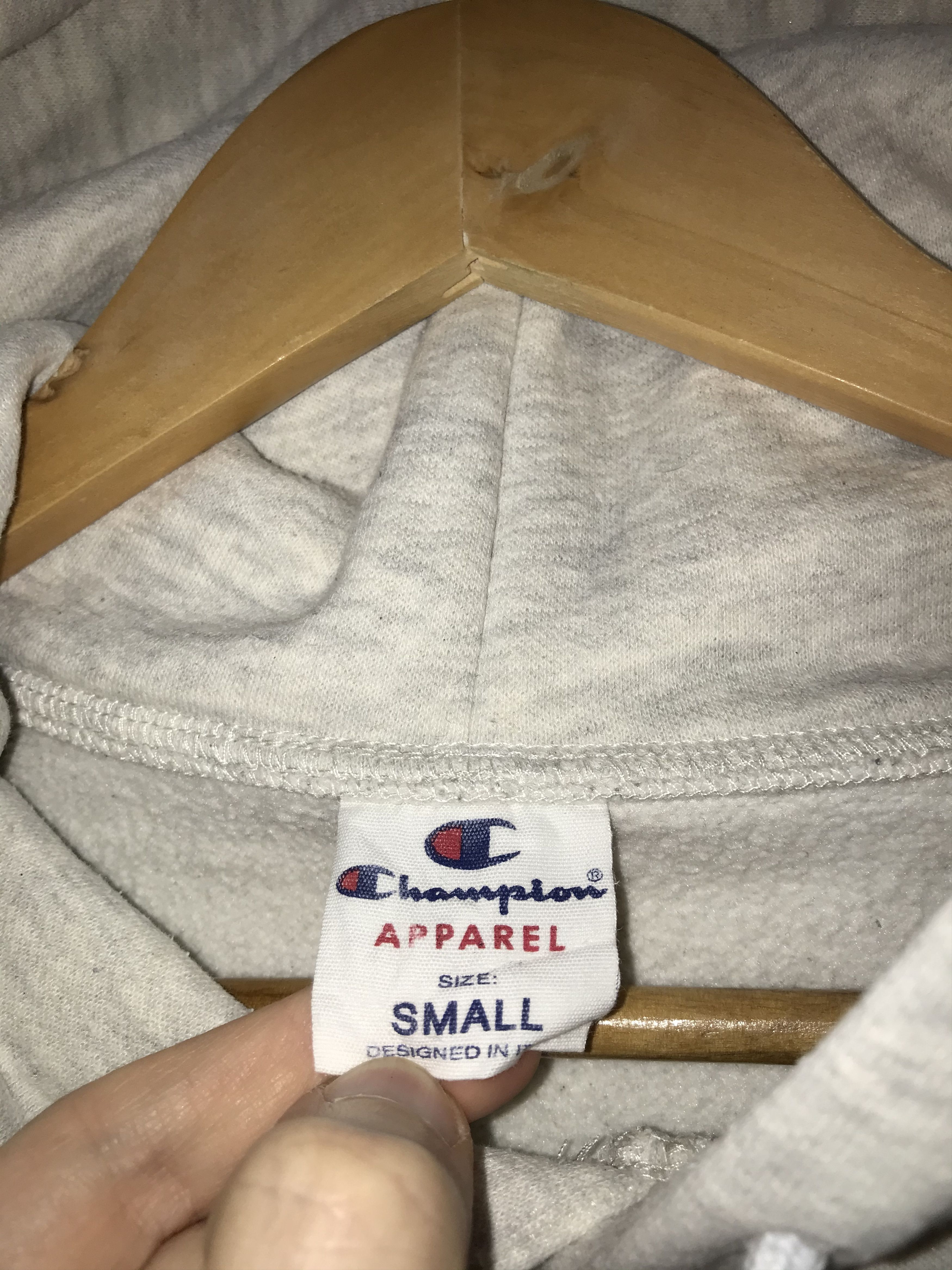 Champion Vintage Champion Basic Logo Grey Hoodie Size US S / EU 44-46 / 1 - 4 Thumbnail
