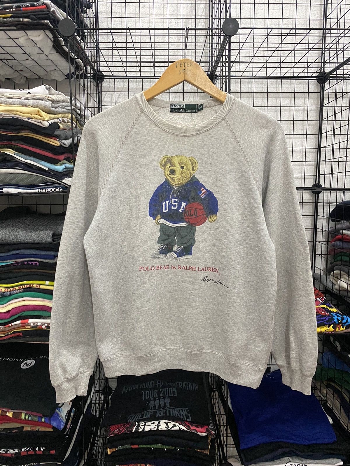 Polo Ralph Lauren 🔥VINTAGE POLO BEAR by RALPH LAUREN SWEATSHIRT Size US M / EU 48-50 / 2 - 2 Thumbnail