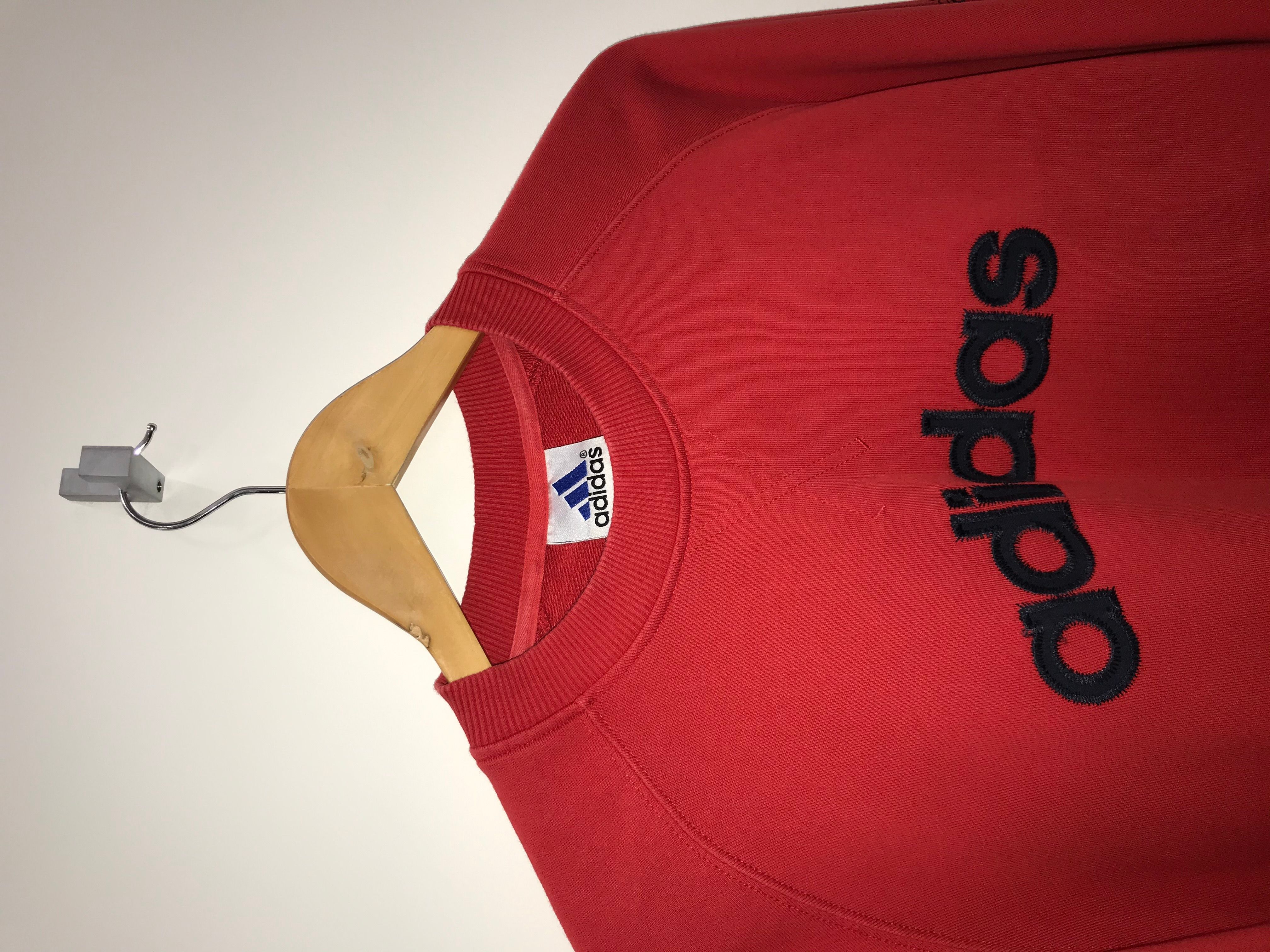 Adidas Vintage Adidas Red Sweatshirt Originals Equipment 00s Size US L / EU 52-54 / 3 - 2 Preview