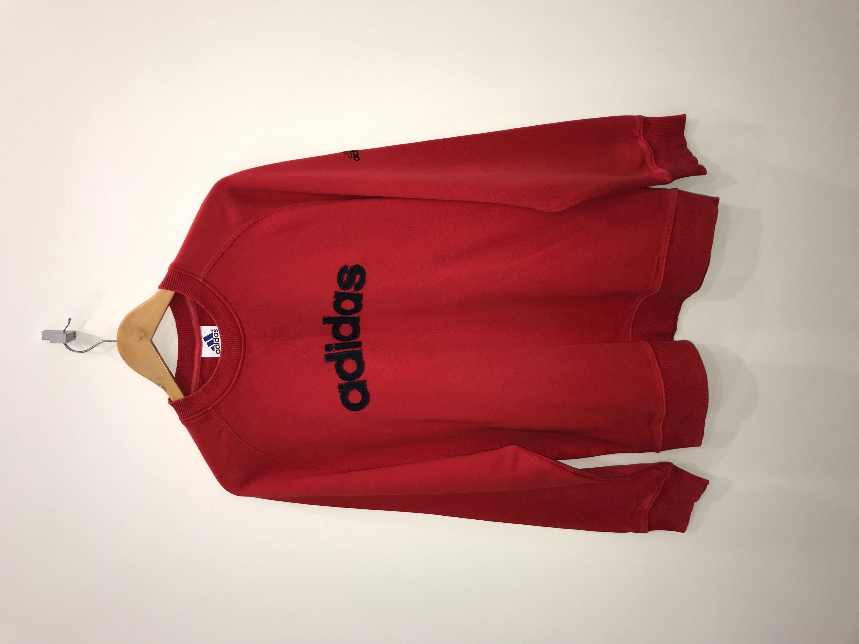 Adidas Vintage Adidas Red Sweatshirt Originals Equipment 00s Size US L / EU 52-54 / 3 - 1 Preview