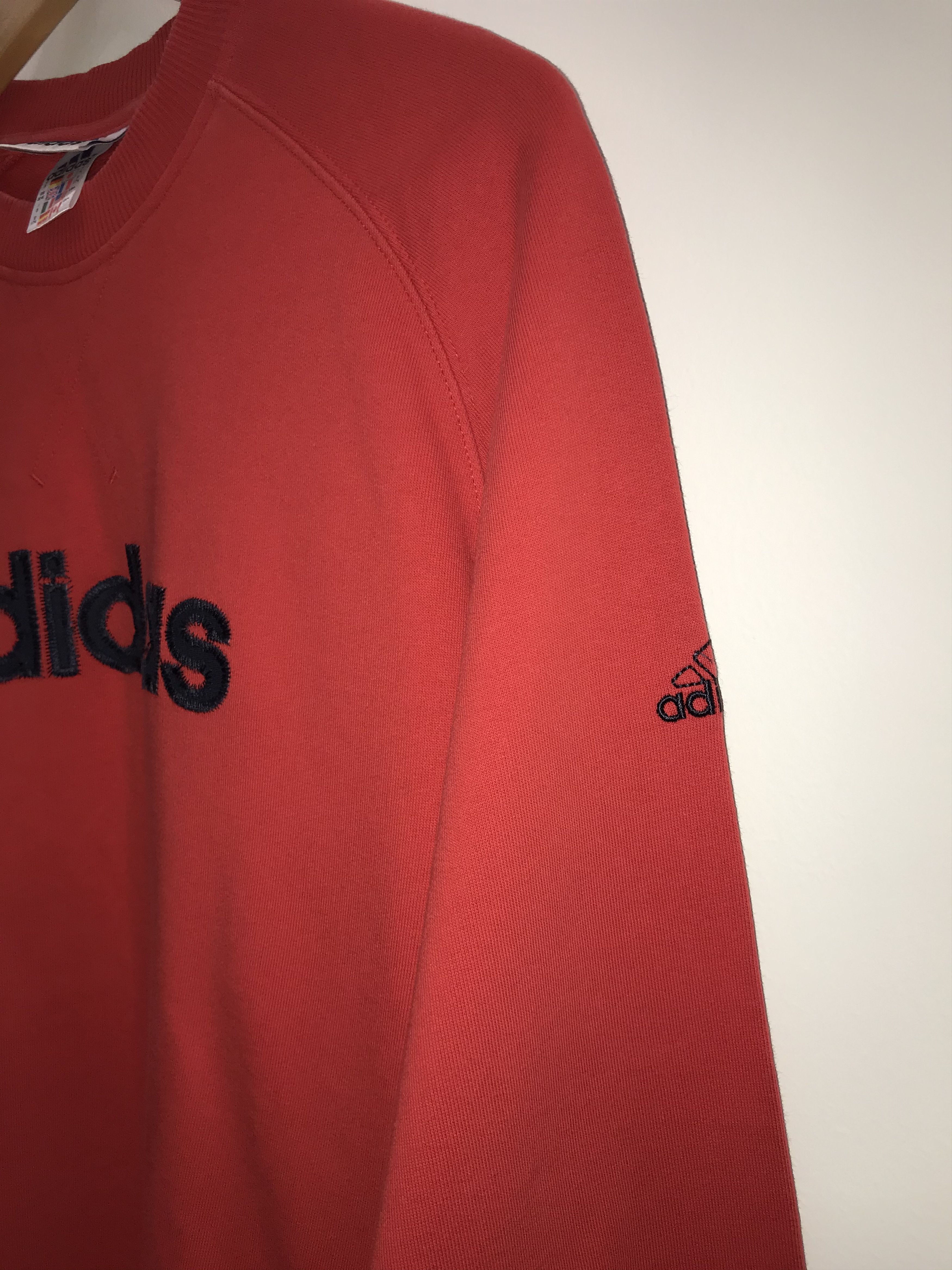 Adidas Vintage Adidas Red Sweatshirt Originals Equipment 00s Size US L / EU 52-54 / 3 - 4 Thumbnail