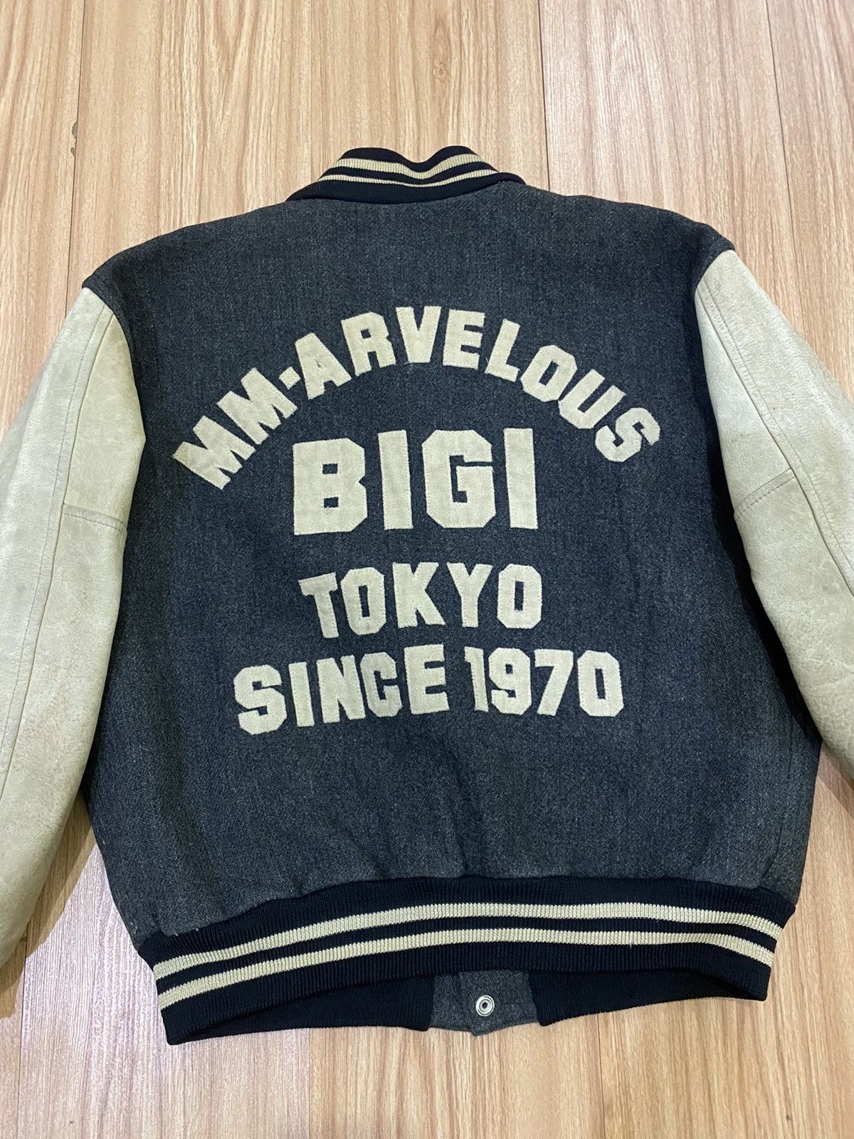 BIGI VINTAGE BIGI VARSITY LEATHER JACKET Size US S / EU 44-46 / 1 - 5 Thumbnail