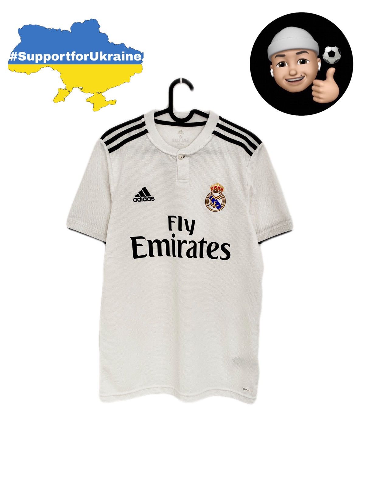 Adidas 2018 2019 Real Madrid Spain Adidas Home Soccer Jersey Size US S / EU 44-46 / 1 - 1 Thumbnail