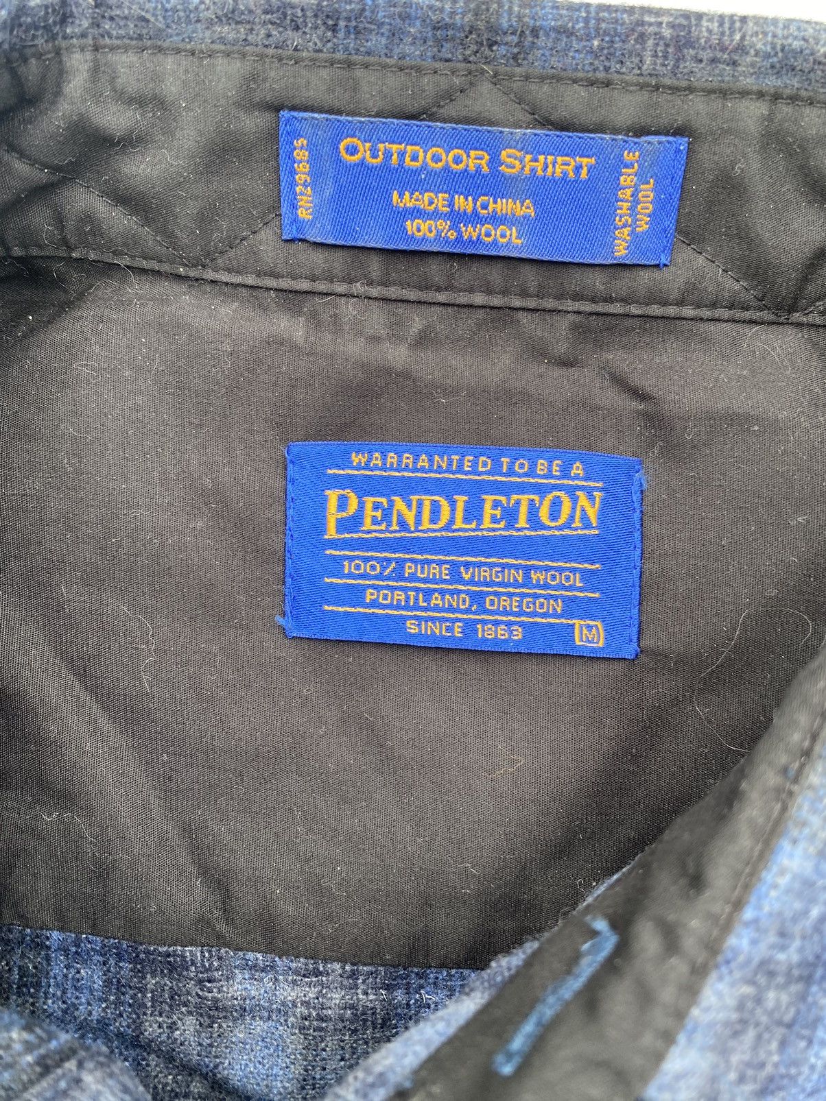 Pendleton × Vintage Crazy Vintage essential warm real wool Pendleton flannel Size US M / EU 48-50 / 2 - 2 Thumbnail