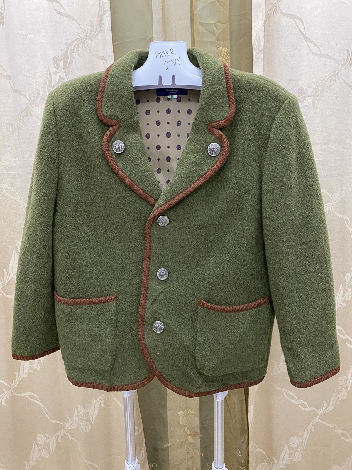 Designer 🔥KEITH COUNTENAY LONDON WOOL JACKET Size US M / EU 48-50 / 2 - 1 Thumbnail