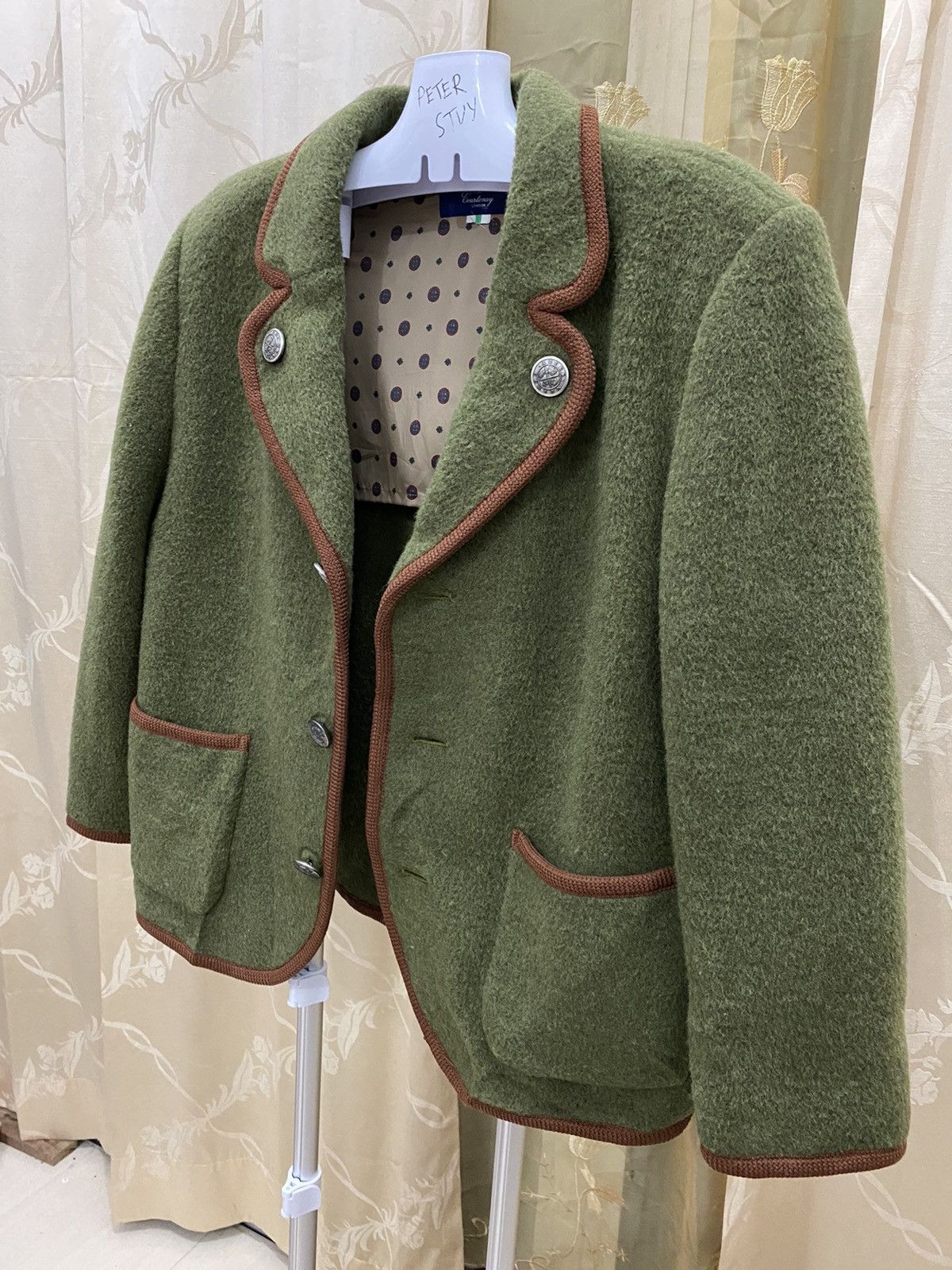 Designer 🔥KEITH COUNTENAY LONDON WOOL JACKET Size US M / EU 48-50 / 2 - 2 Thumbnail