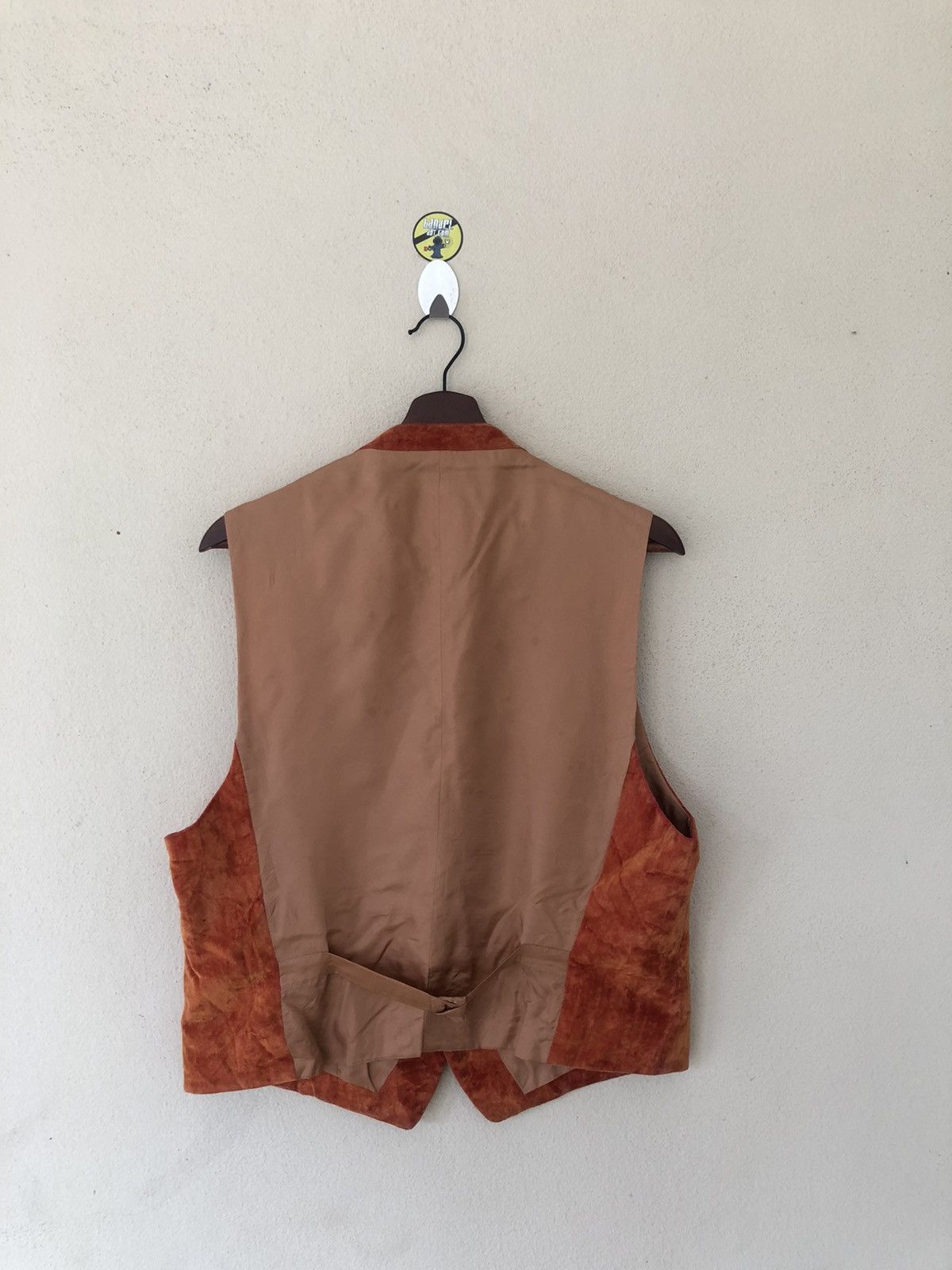 Kenzo × Vintage Velvet Kenzo Homme Orange Vest Size US L / EU 52-54 / 3 - 5 Thumbnail