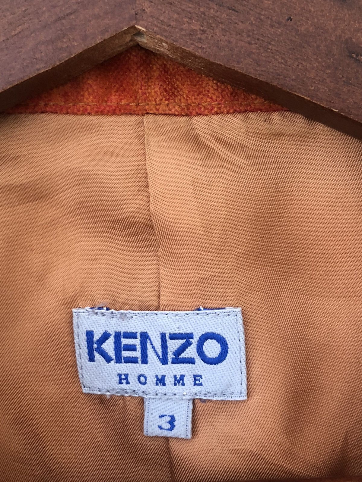 Kenzo × Vintage Velvet Kenzo Homme Orange Vest Size US L / EU 52-54 / 3 - 7 Thumbnail