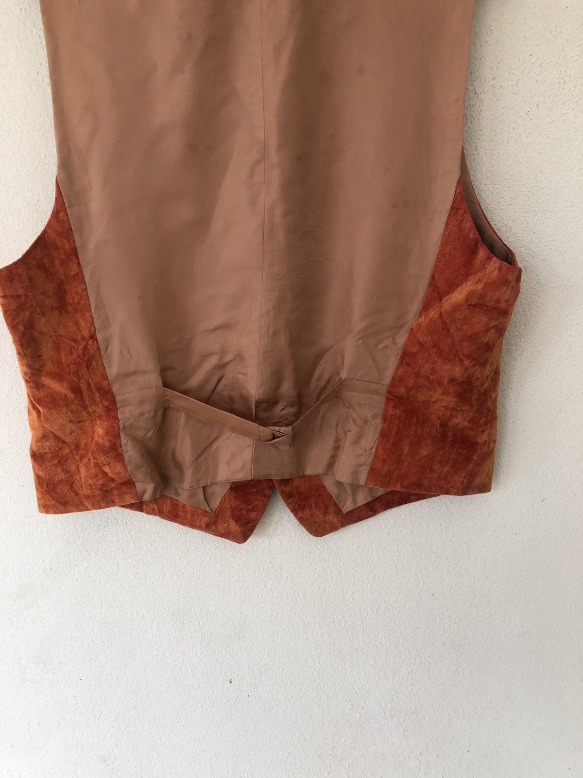 Kenzo × Vintage Velvet Kenzo Homme Orange Vest Size US L / EU 52-54 / 3 - 6 Thumbnail