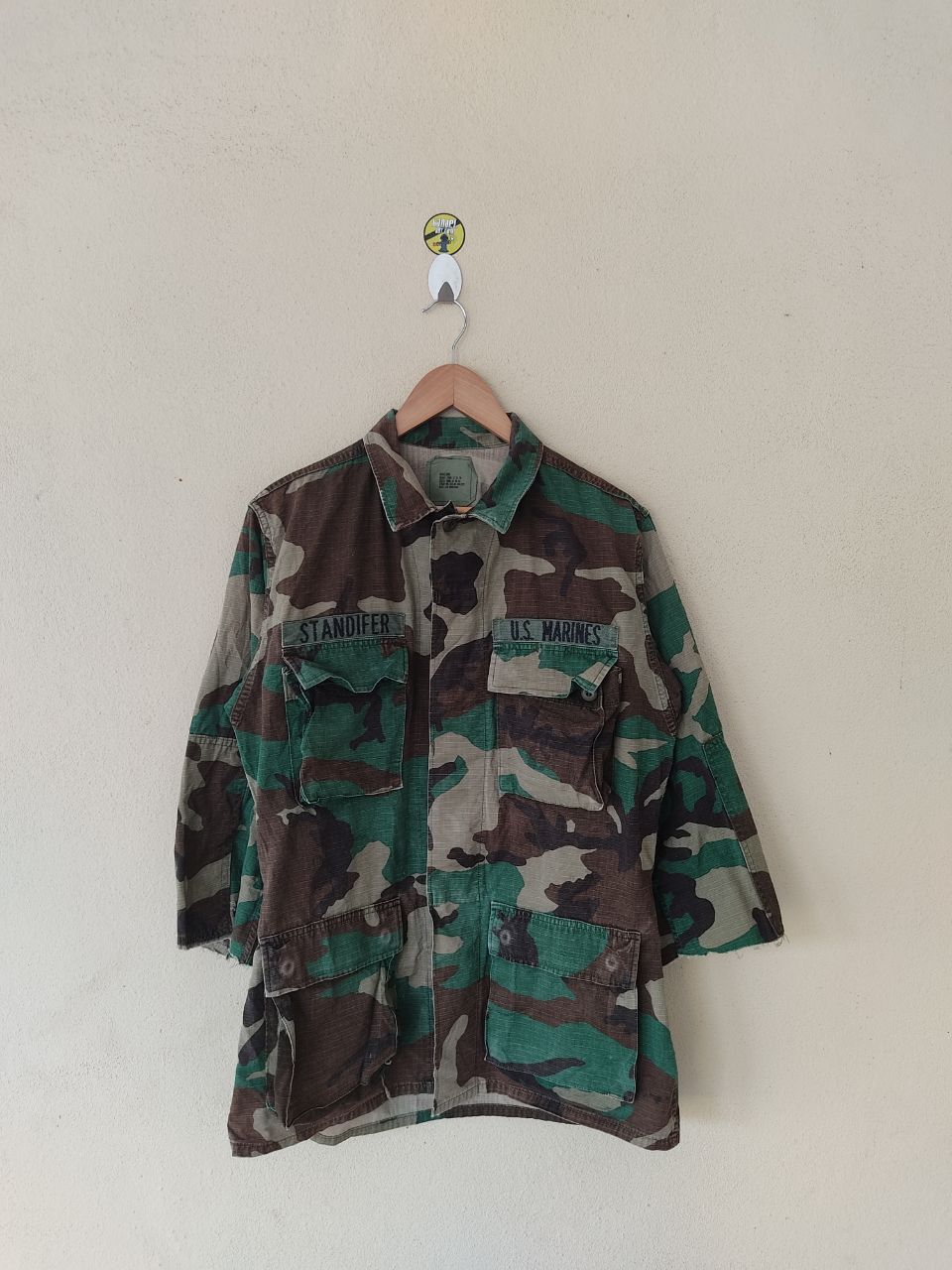 Vintage VINTAGE US MARINES CAMO SHIRT Size US L / EU 52-54 / 3 - 4 Thumbnail