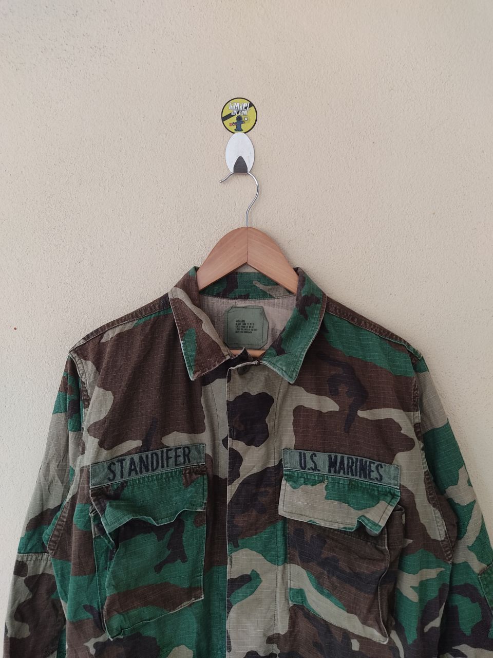 Vintage VINTAGE US MARINES CAMO SHIRT Size US L / EU 52-54 / 3 - 3 Thumbnail
