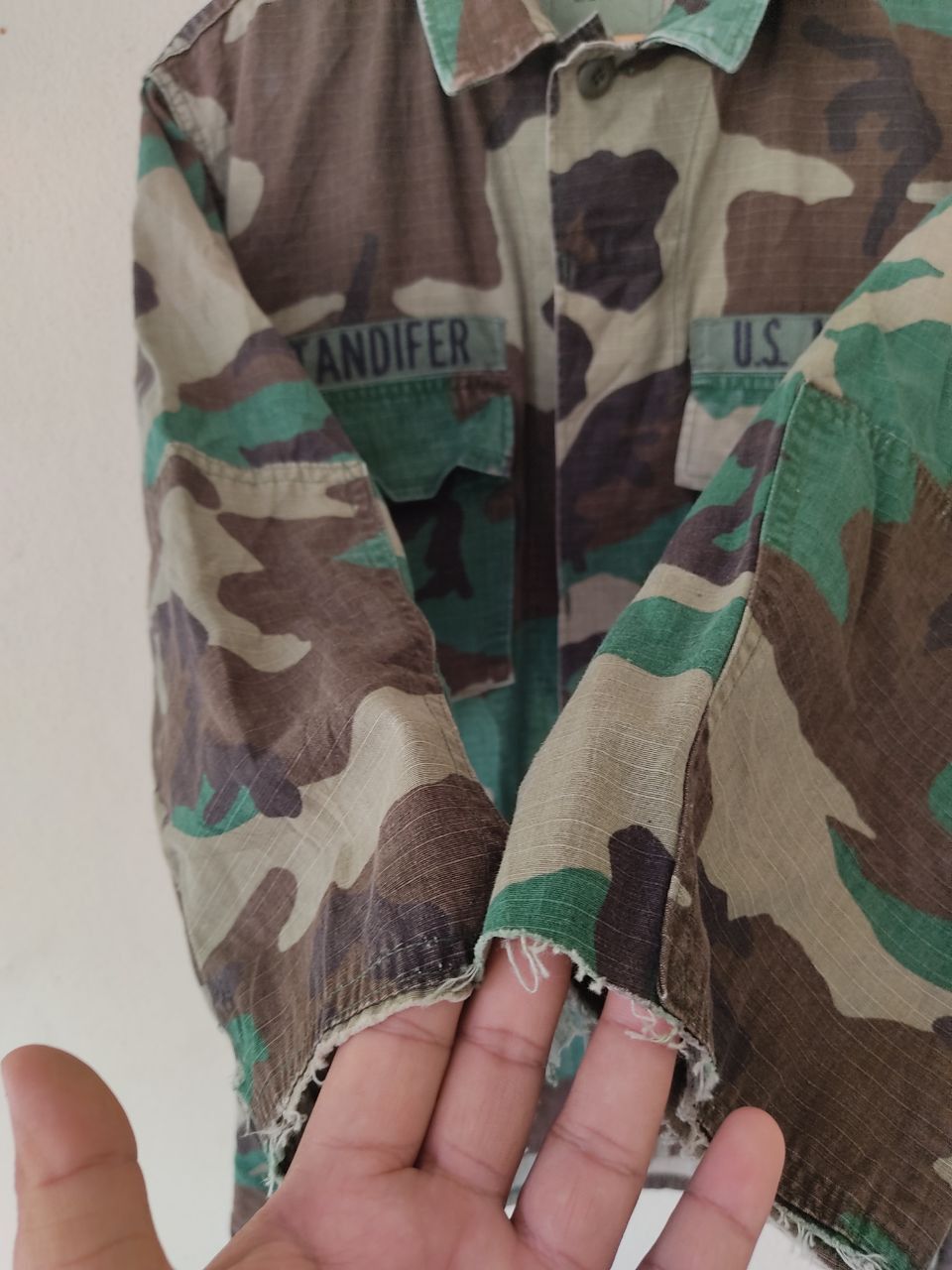 Vintage VINTAGE US MARINES CAMO SHIRT Size US L / EU 52-54 / 3 - 7 Thumbnail