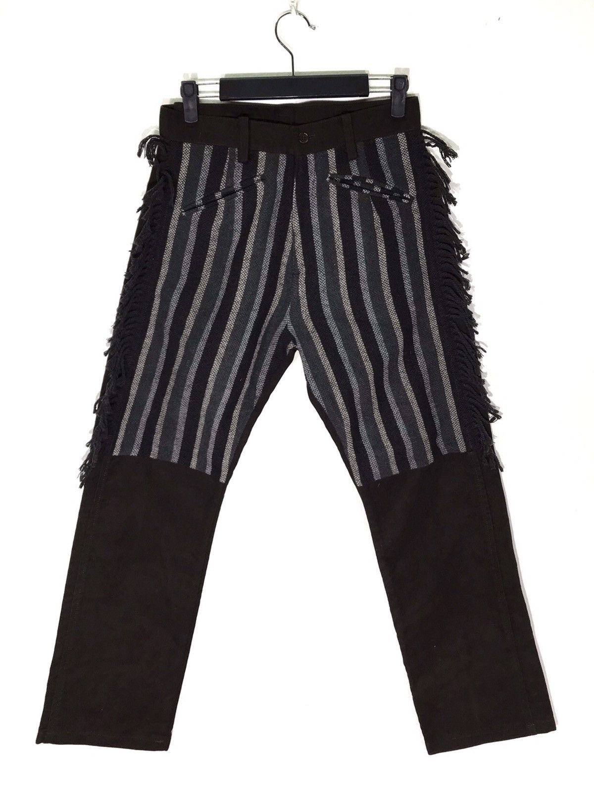 ABAHOUSE Abahouse Patch Work Design Striped Pants Size US 28 / EU 44 - 1 Thumbnail