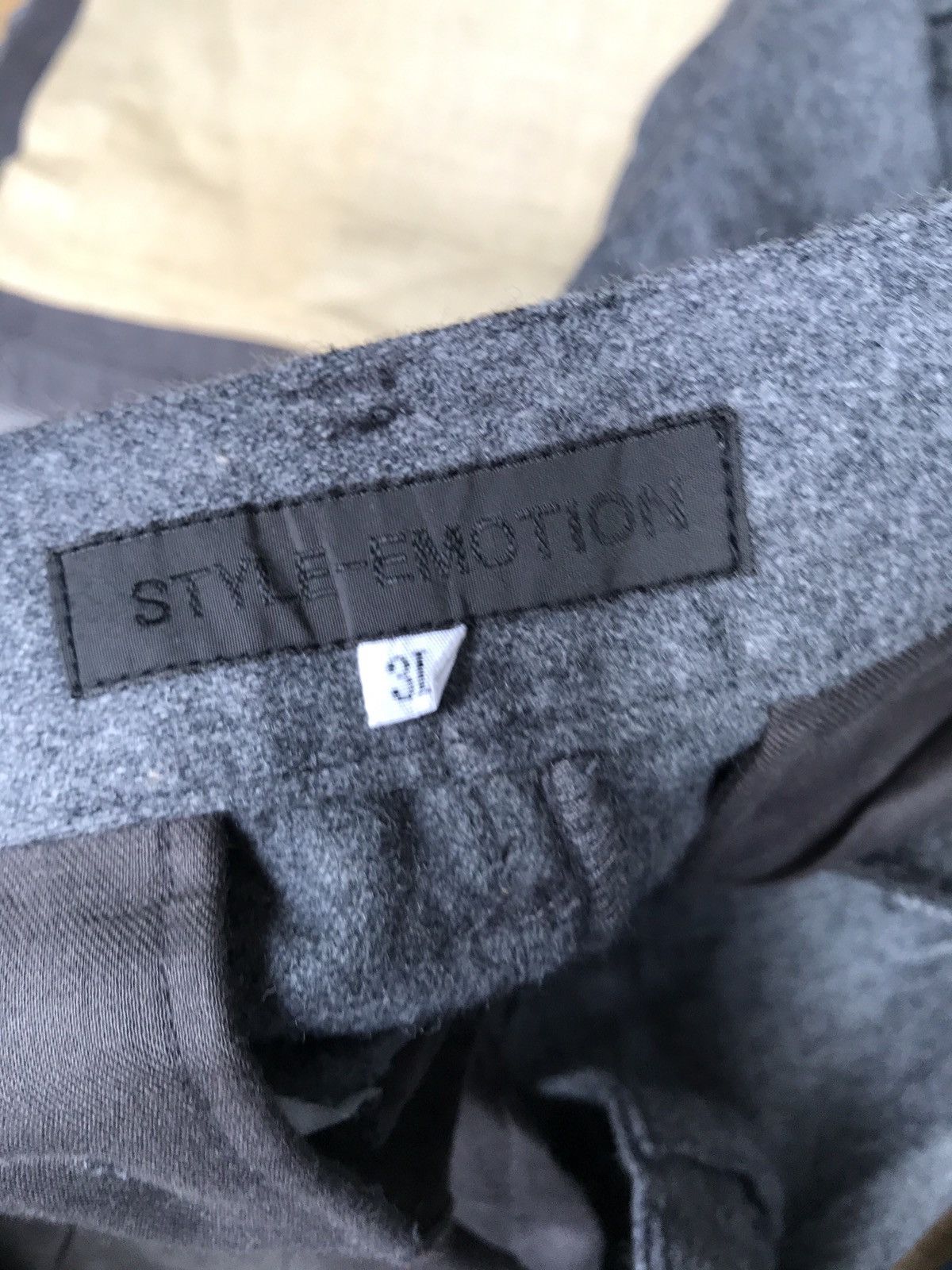 Japanese Brand Japanese Brand Style Emotion Wool Cargo Pants Size US 35 - 9 Thumbnail