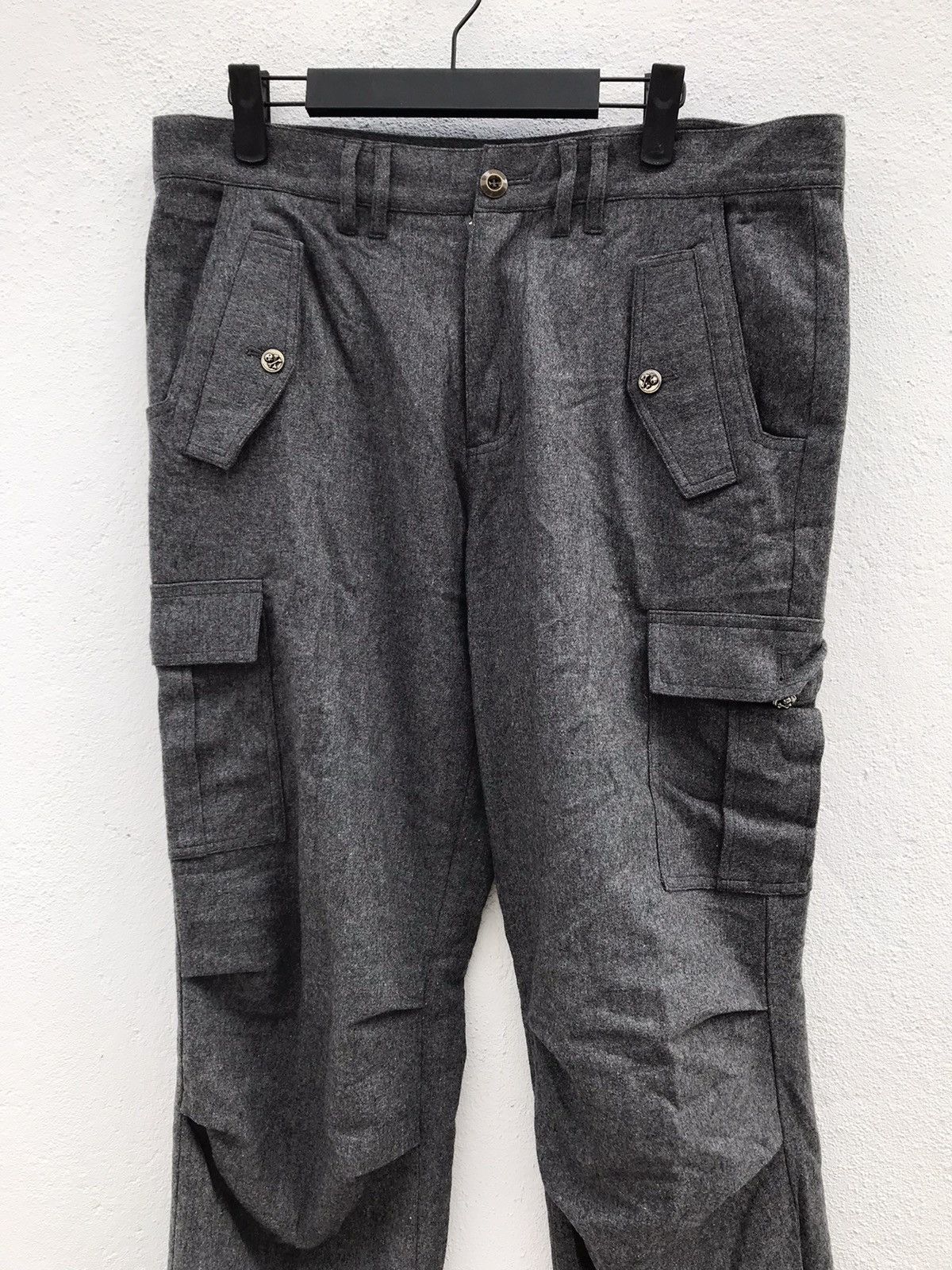 Japanese Brand Japanese Brand Style Emotion Wool Cargo Pants Size US 35 - 2 Thumbnail