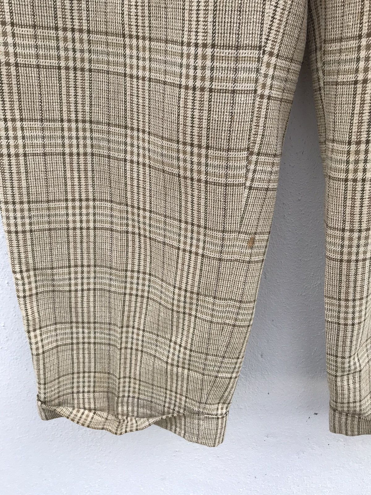 Dezert Vintage DEZERT + Checkers Baggy Wool Trousers Size US 31 - 5 Thumbnail