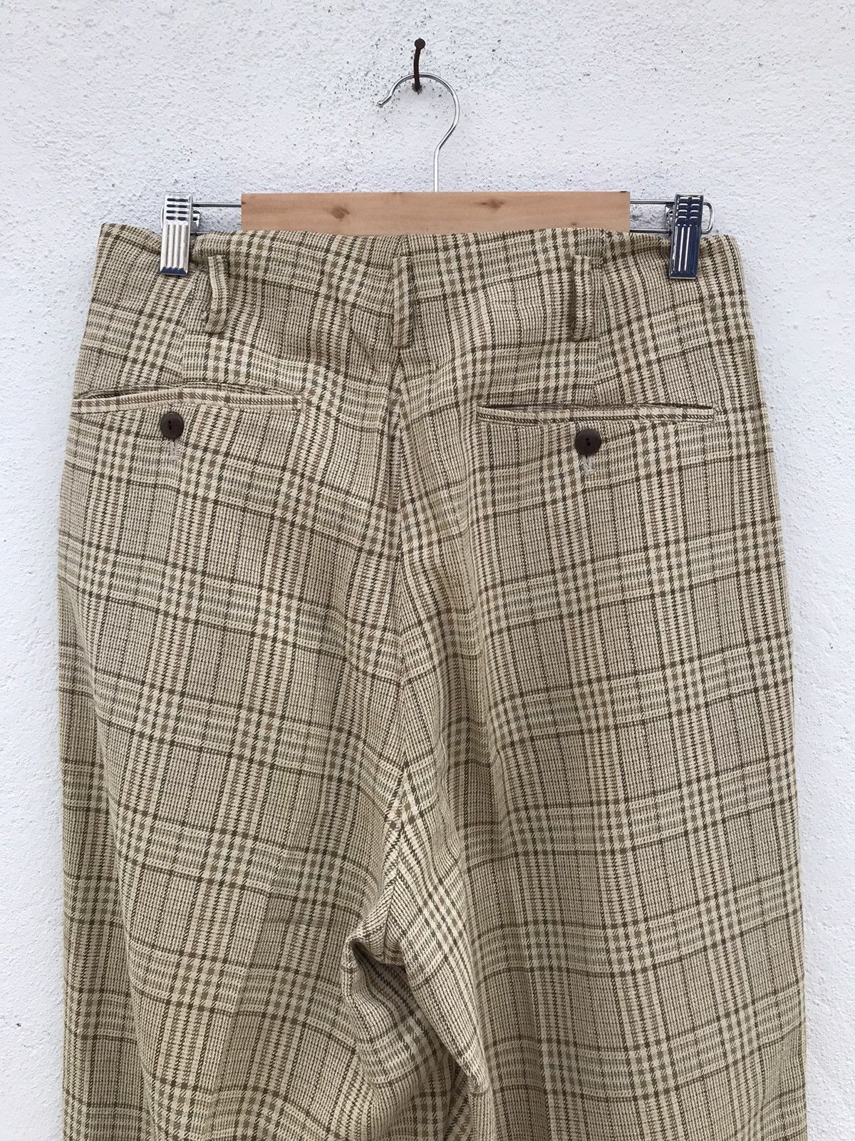 Dezert Vintage DEZERT + Checkers Baggy Wool Trousers Size US 31 - 8 Thumbnail