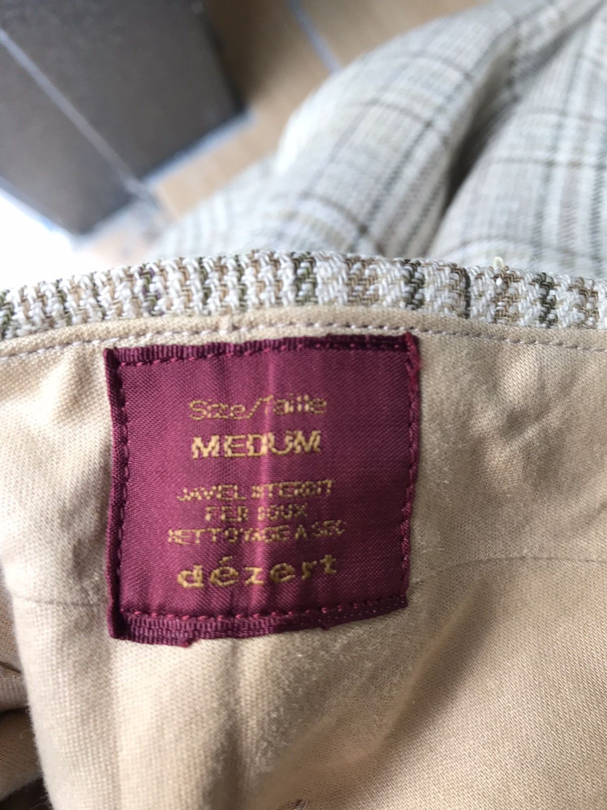 Dezert Vintage DEZERT + Checkers Baggy Wool Trousers Size US 31 - 13 Thumbnail
