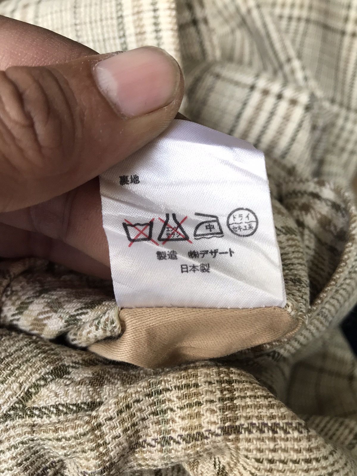 Dezert Vintage DEZERT + Checkers Baggy Wool Trousers Size US 31 - 15 Thumbnail