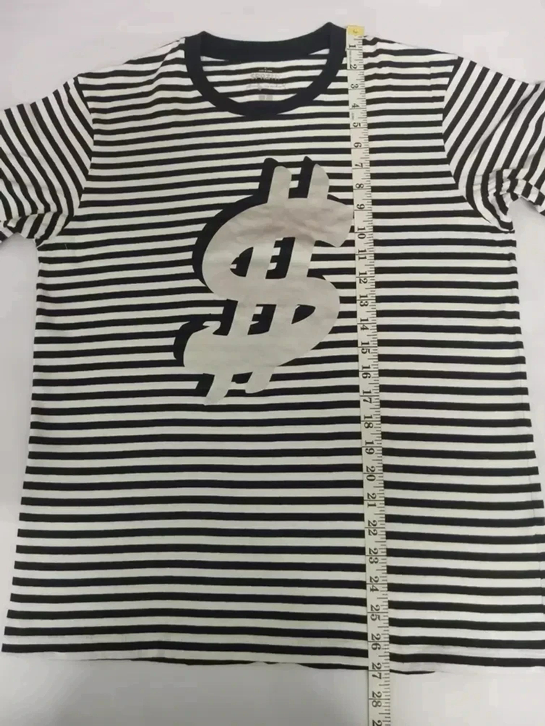 Andy Warhol Andy Warlhol Striped $ USD Tee Designer Art Streetwear Size US L / EU 52-54 / 3 - 6 Thumbnail