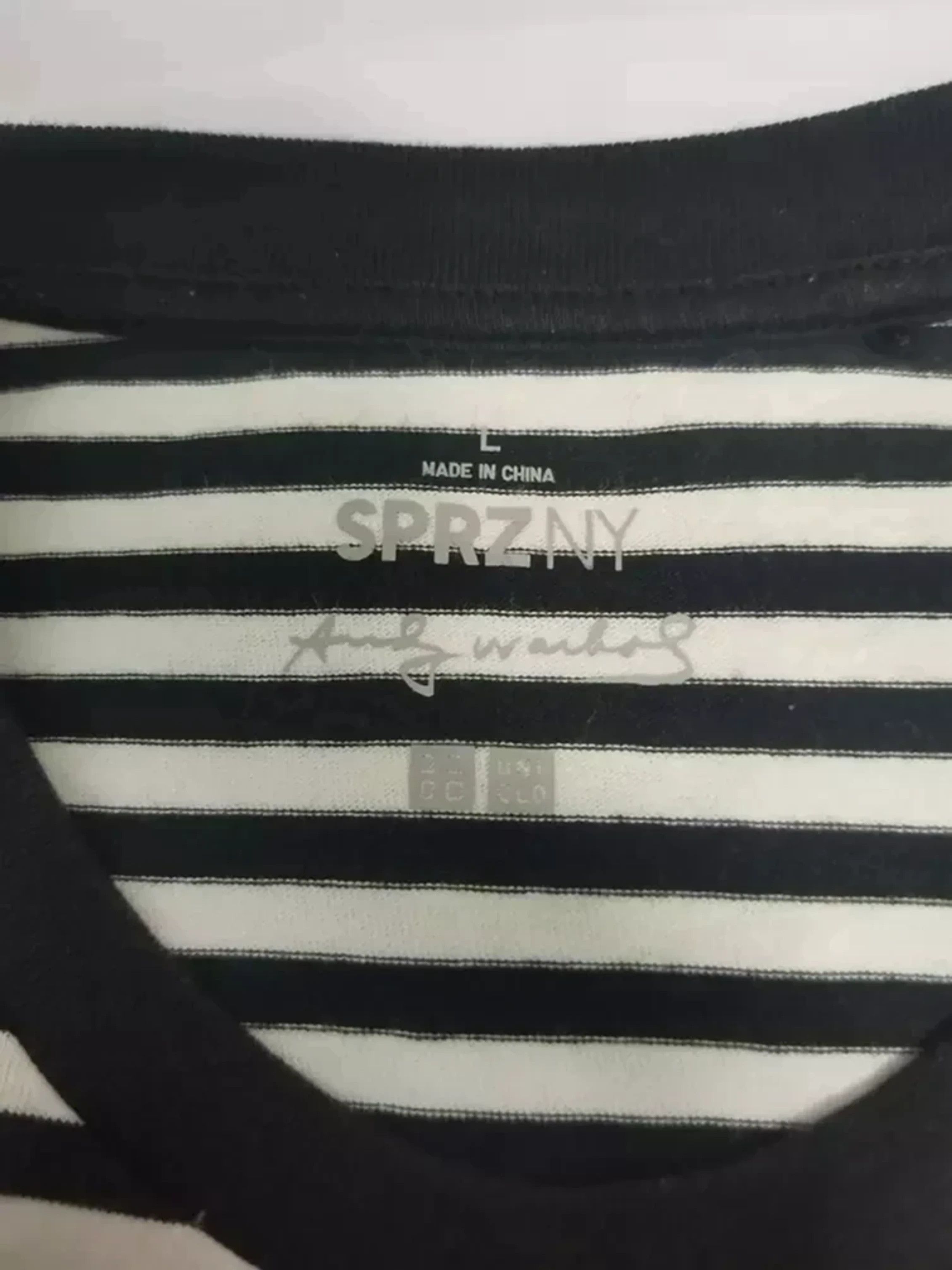 Andy Warhol Andy Warlhol Striped $ USD Tee Designer Art Streetwear Size US L / EU 52-54 / 3 - 3 Thumbnail