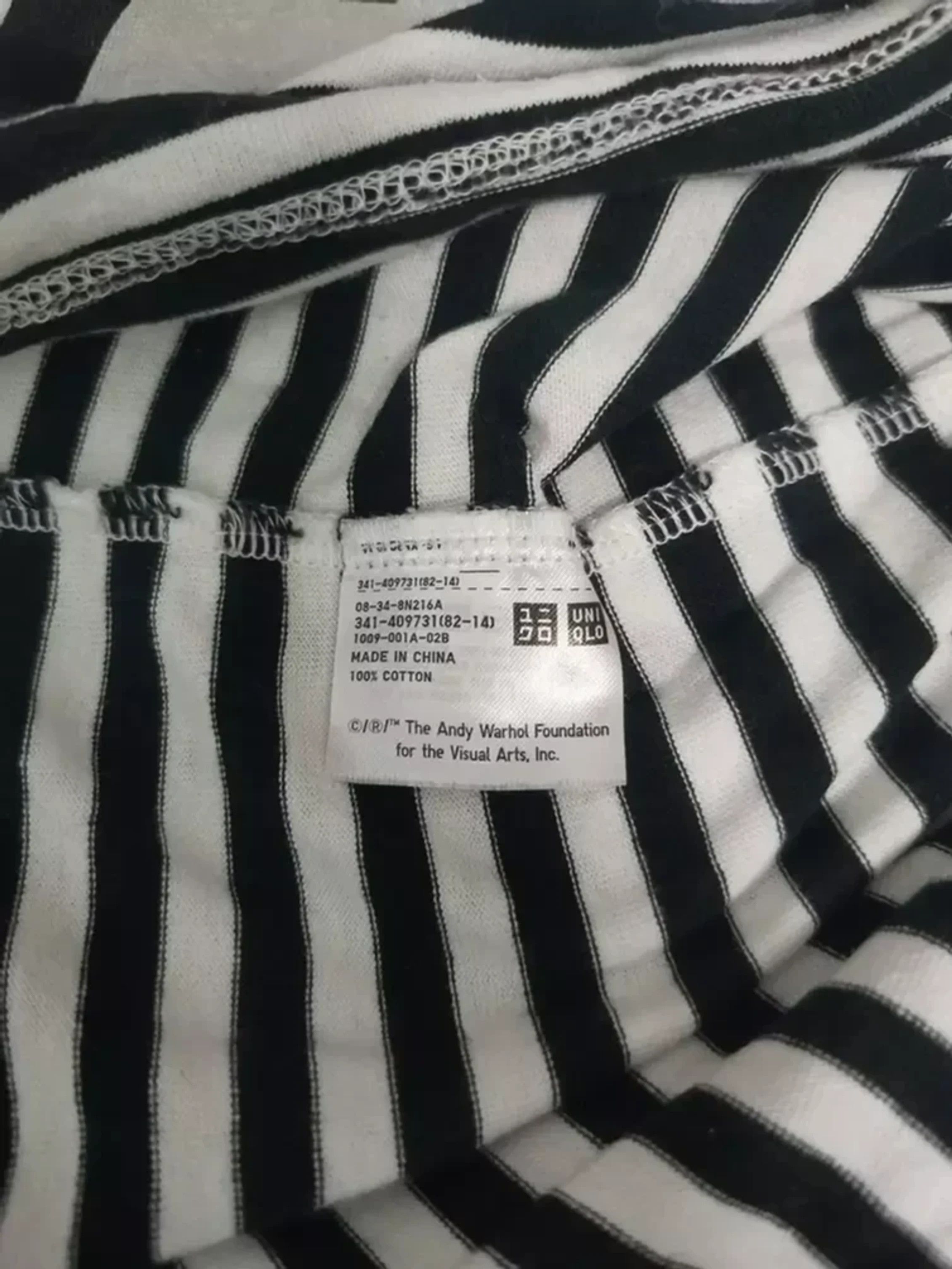 Andy Warhol Andy Warlhol Striped $ USD Tee Designer Art Streetwear Size US L / EU 52-54 / 3 - 4 Thumbnail