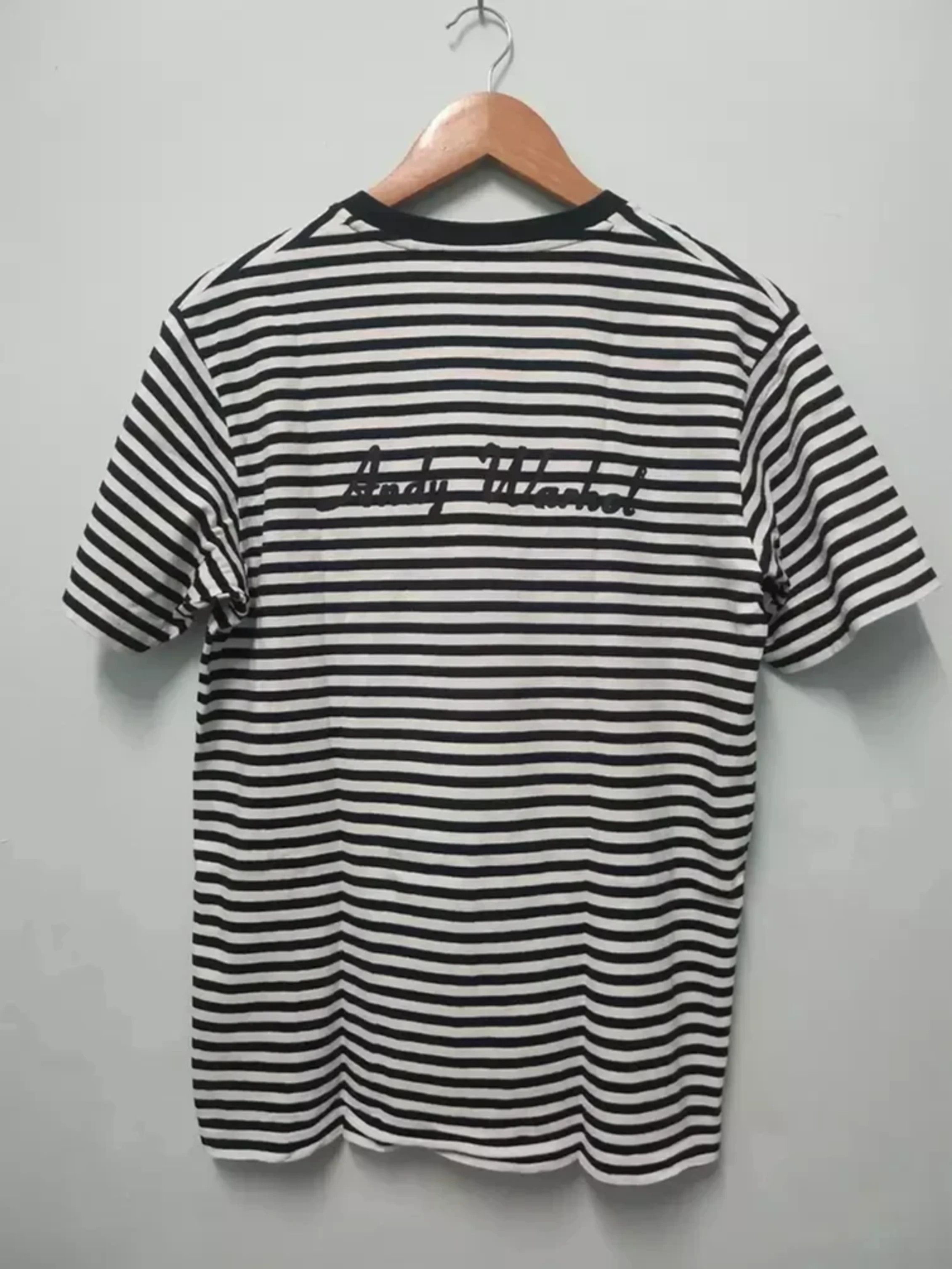 Andy Warhol Andy Warlhol Striped $ USD Tee Designer Art Streetwear Size US L / EU 52-54 / 3 - 2 Thumbnail