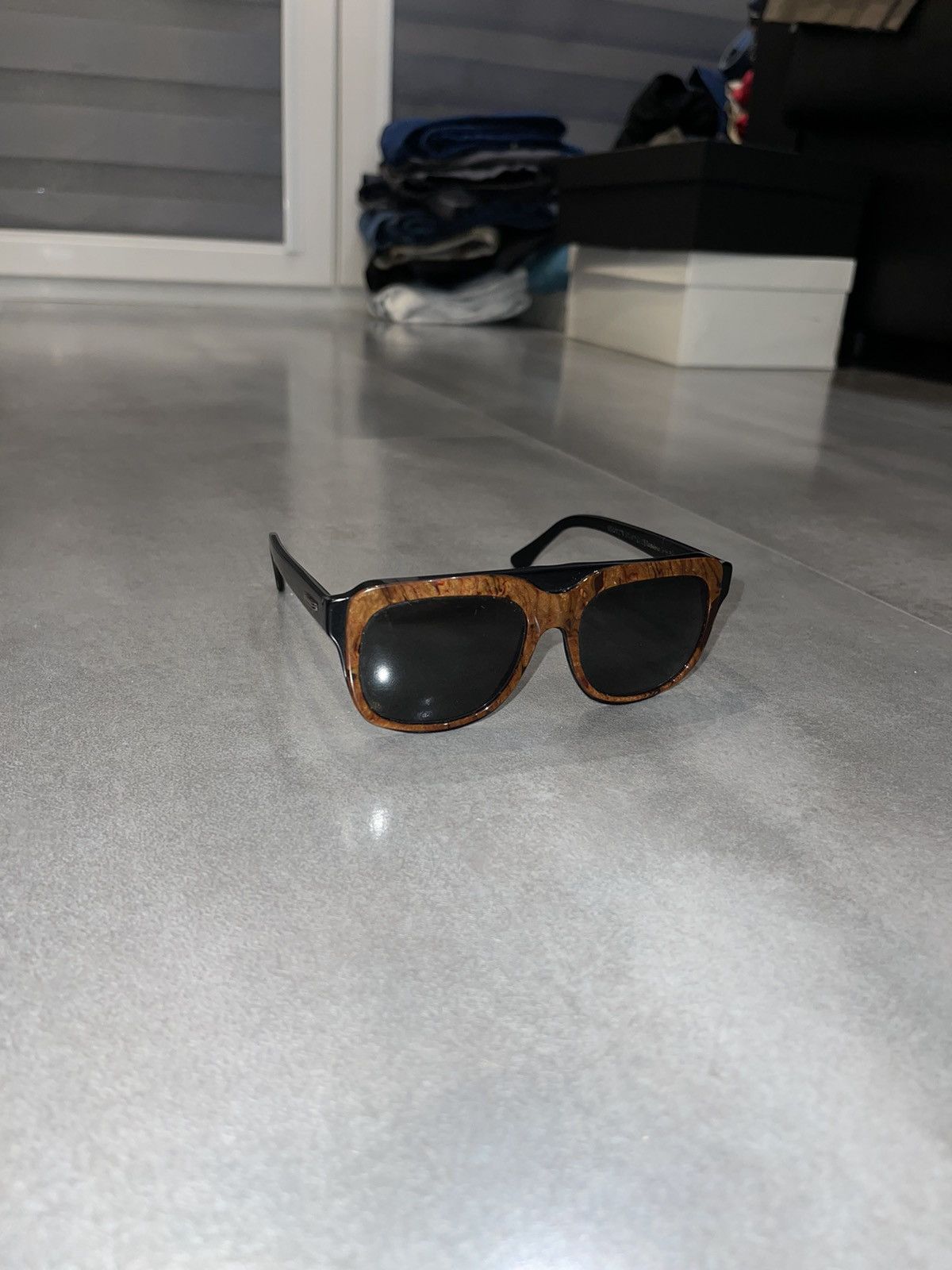Maison Margiela Maison Margiela Brown Double Frame Sunglasses Size ONE SIZE - 3 Thumbnail