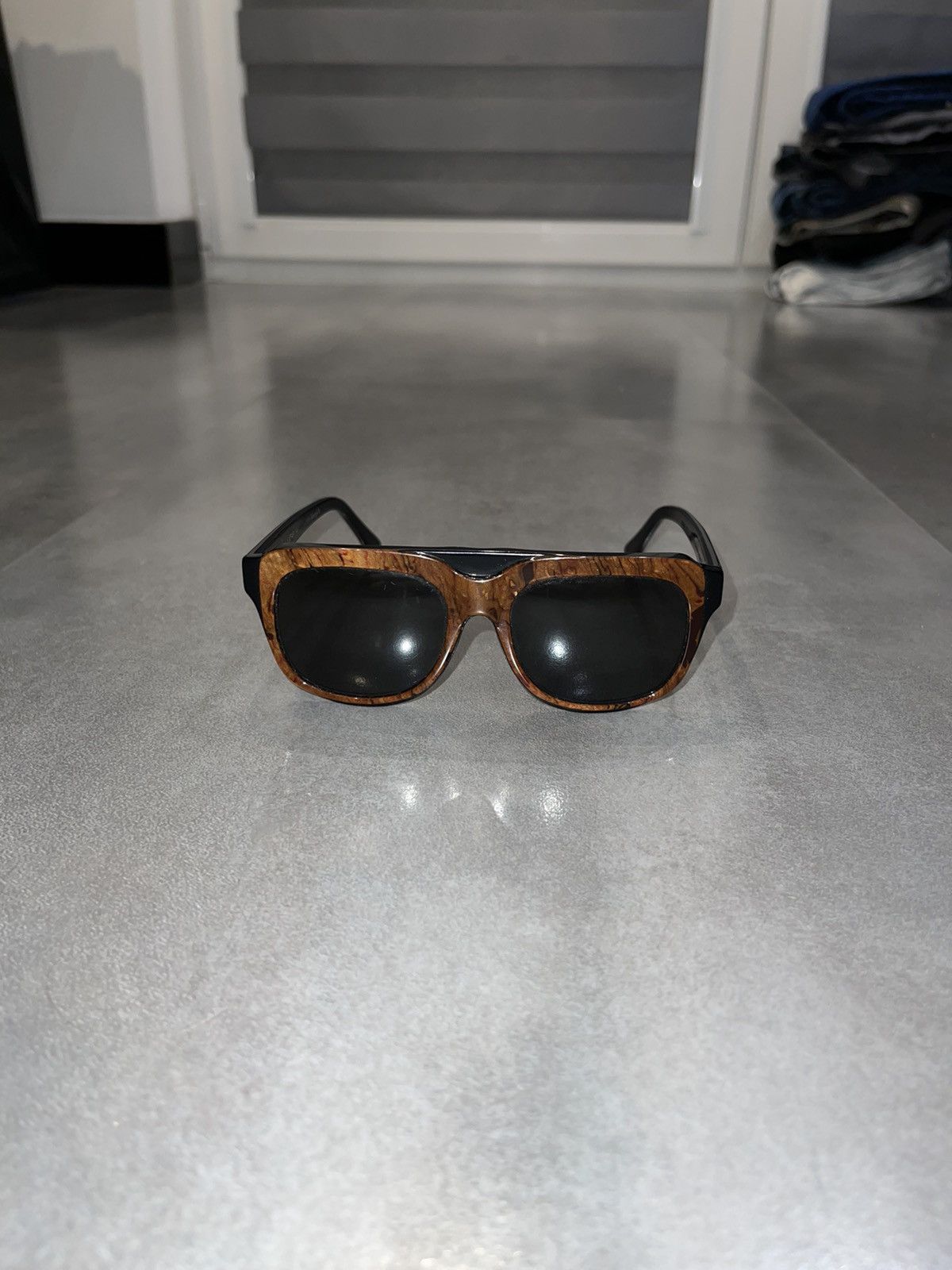 Maison Margiela Maison Margiela Brown Double Frame Sunglasses Size ONE SIZE - 2 Thumbnail
