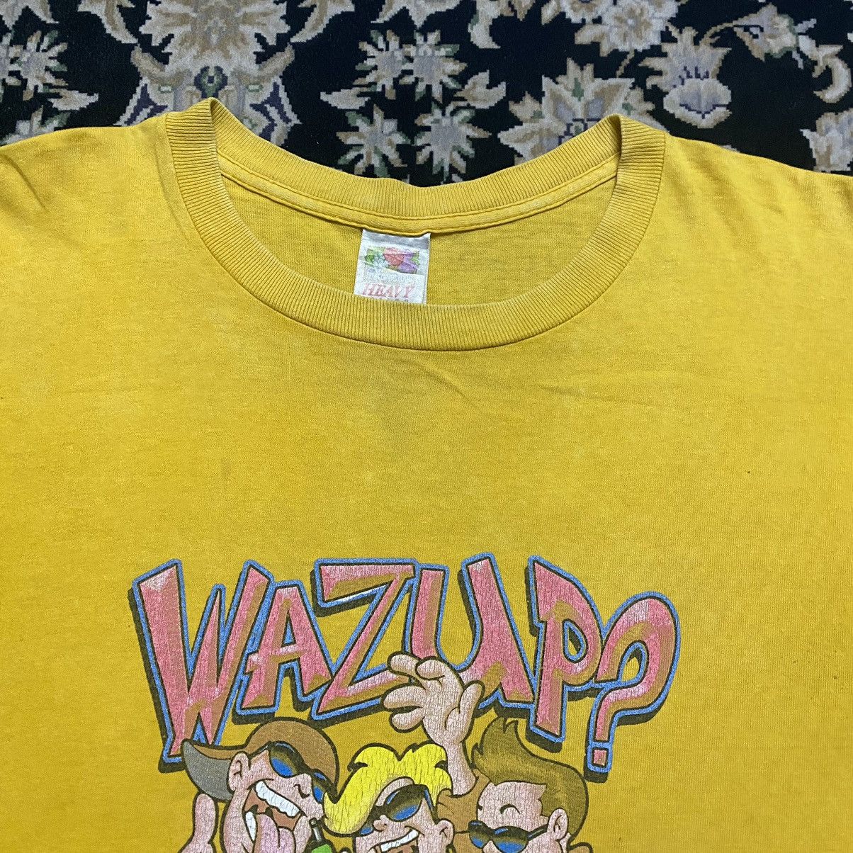 Vintage Vintage 90s Wazup? shirt Hip hop Size US L / EU 52-54 / 3 - 5 Thumbnail