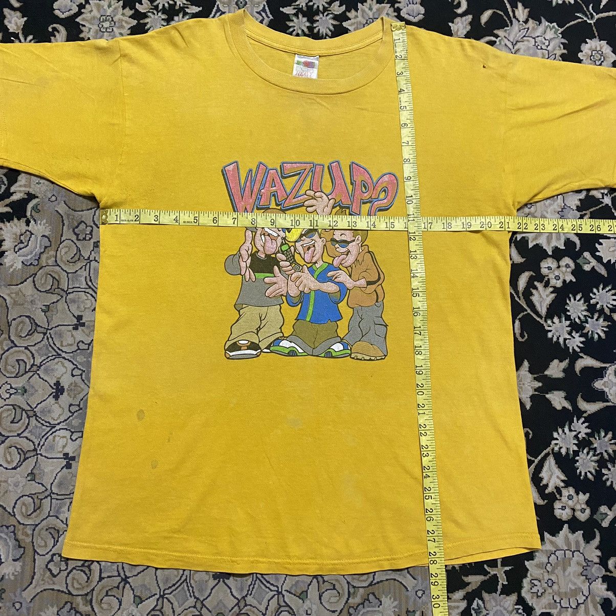 Vintage Vintage 90s Wazup? shirt Hip hop Size US L / EU 52-54 / 3 - 15 Thumbnail