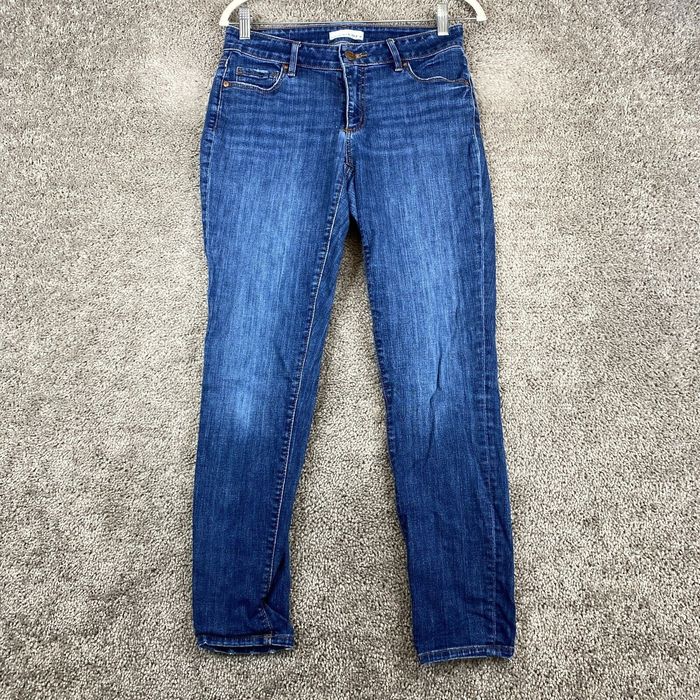 Loft LOFT Made And Loved Skinny Crop Jeans Women's 27/4 Blue Low Rise ...