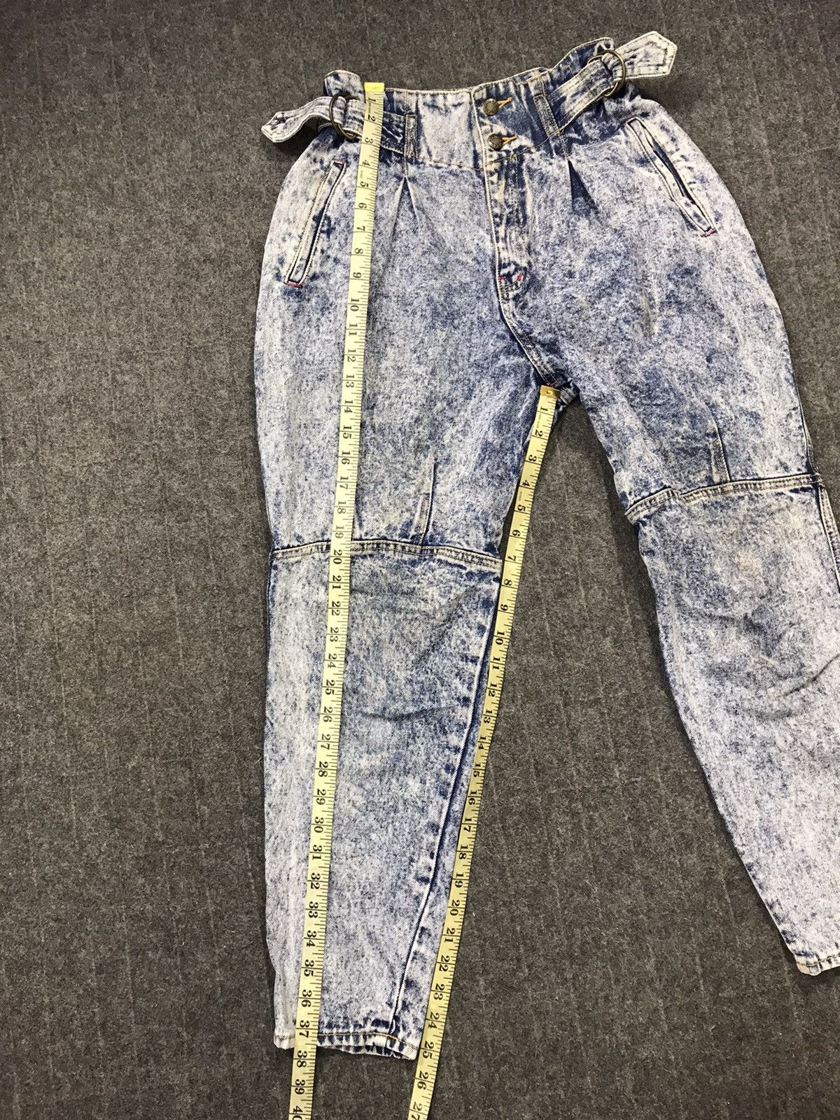 Edition Japan × Vintage Feet Up Lexugton 128 Street Baggy Stone Wash Denim Jeans Size US 26 / EU 42 - 12 Thumbnail